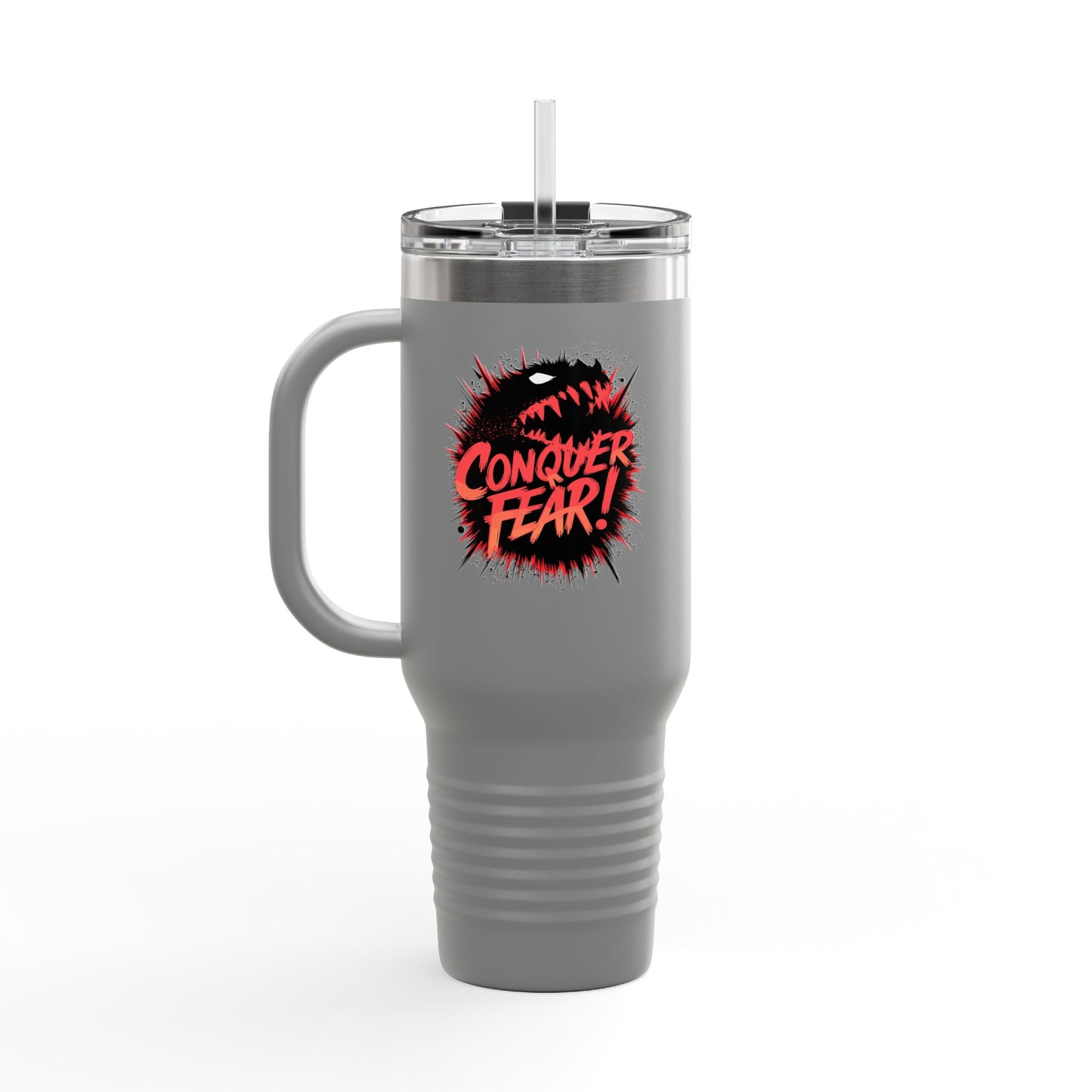 Conquer Fear! Insulated Travel Mug, 40oz