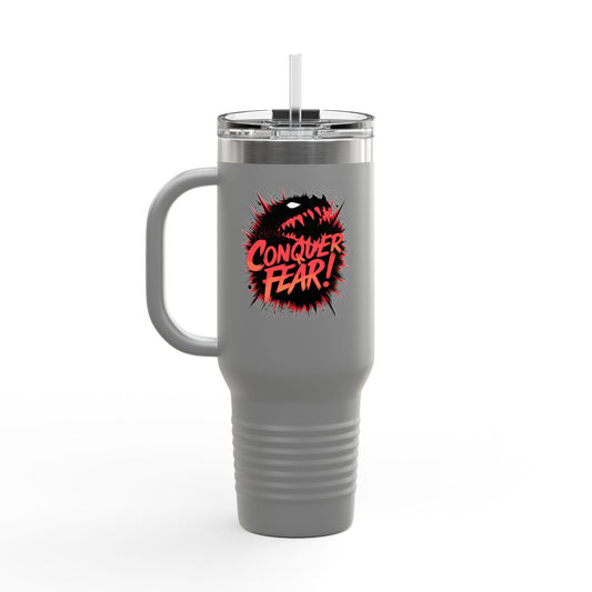 Conquer Fear! Insulated Travel Mug, 40oz