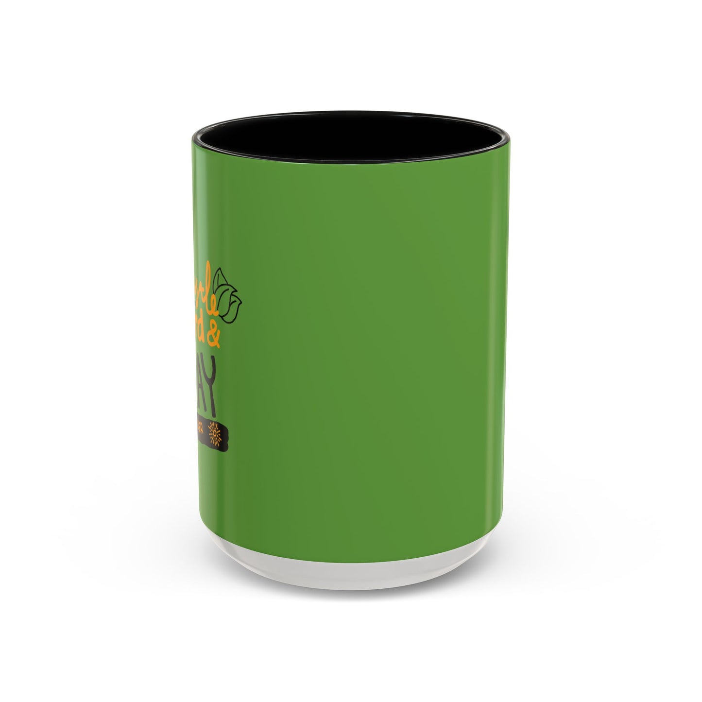 Hustle Hard And Pray Harder Accent Coffee Mug (11, 15oz)