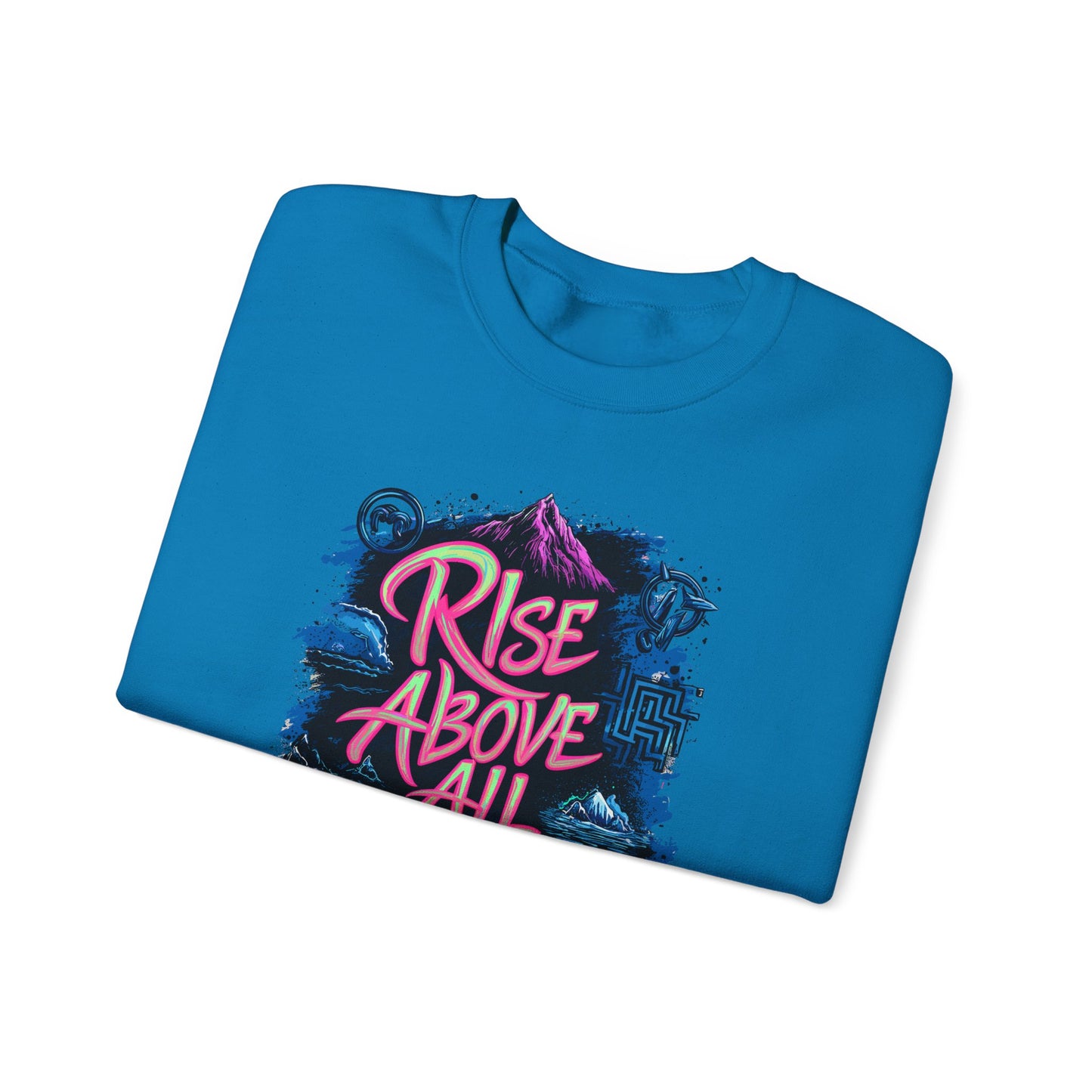 Rise Above All Challenges Unisex Heavy Blend™ Crewneck Sweatshirt