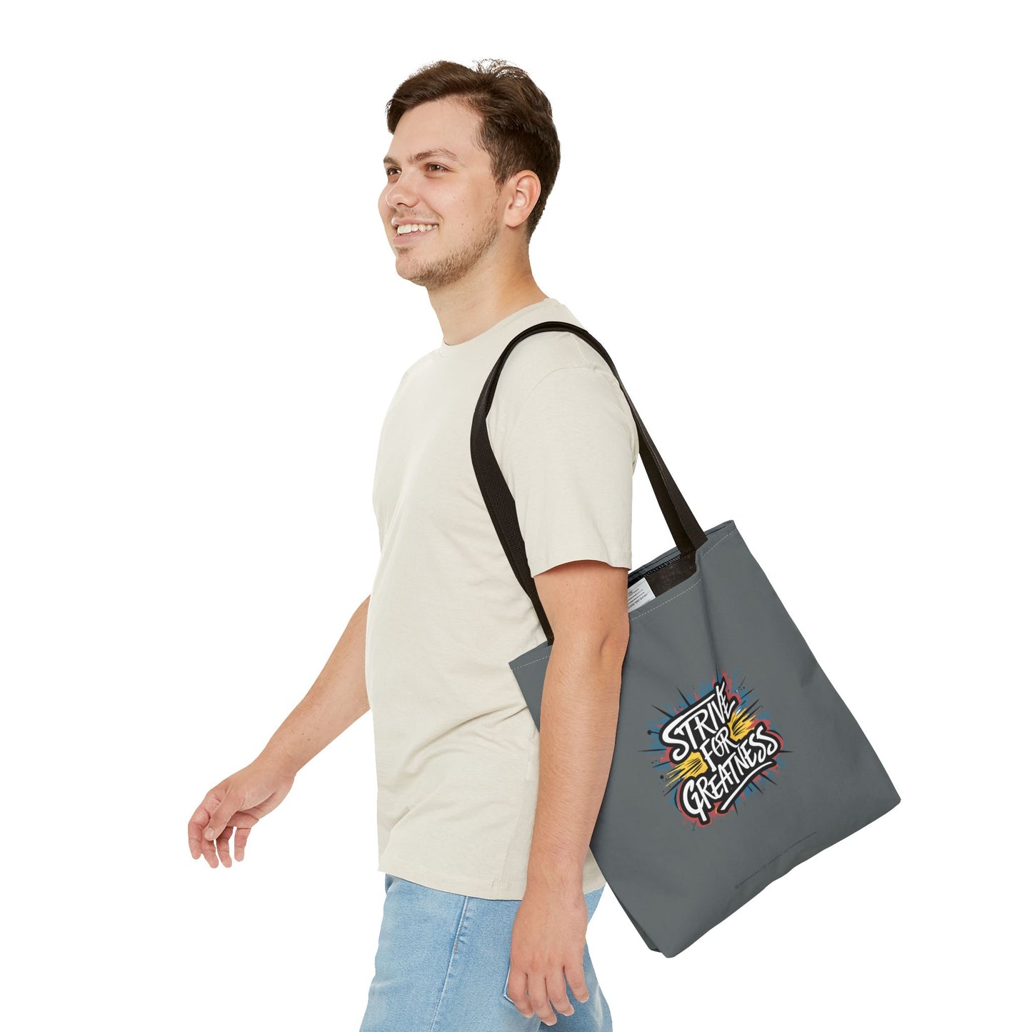 Strive For Greatness Tote Bag (AOP)