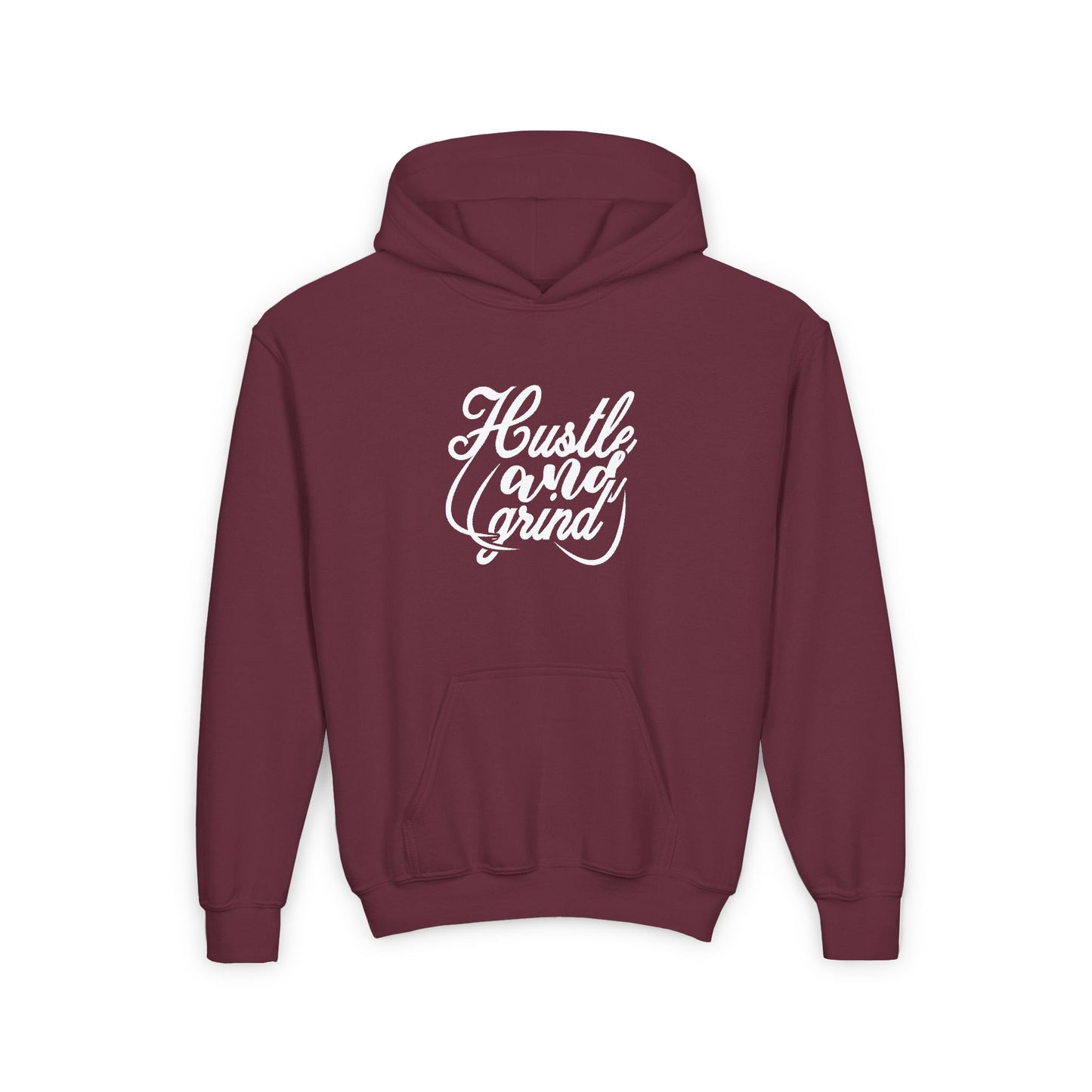 Hustle And Grind Youth Heavy Blend Hooded Sweatshirt