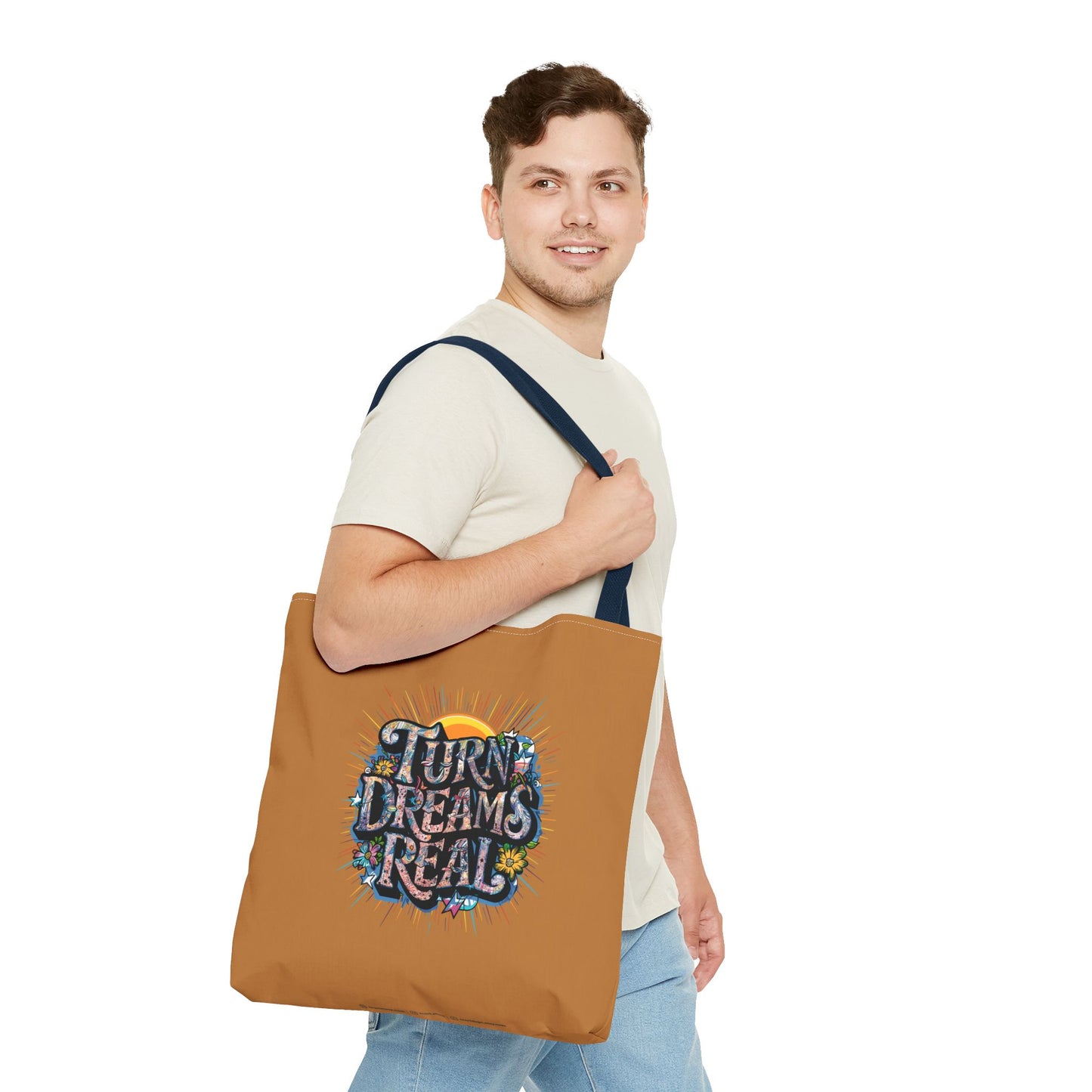 Turns Dreams Real Tote Bag (AOP)