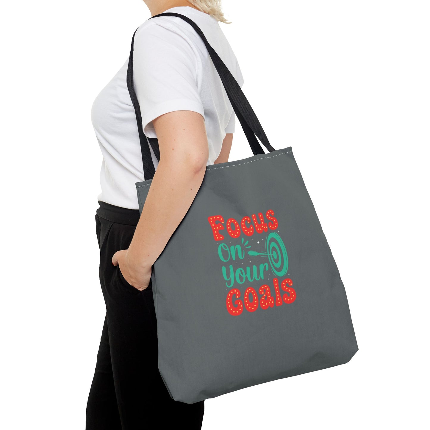 Focus On Your Goals Tote Bag (AOP)