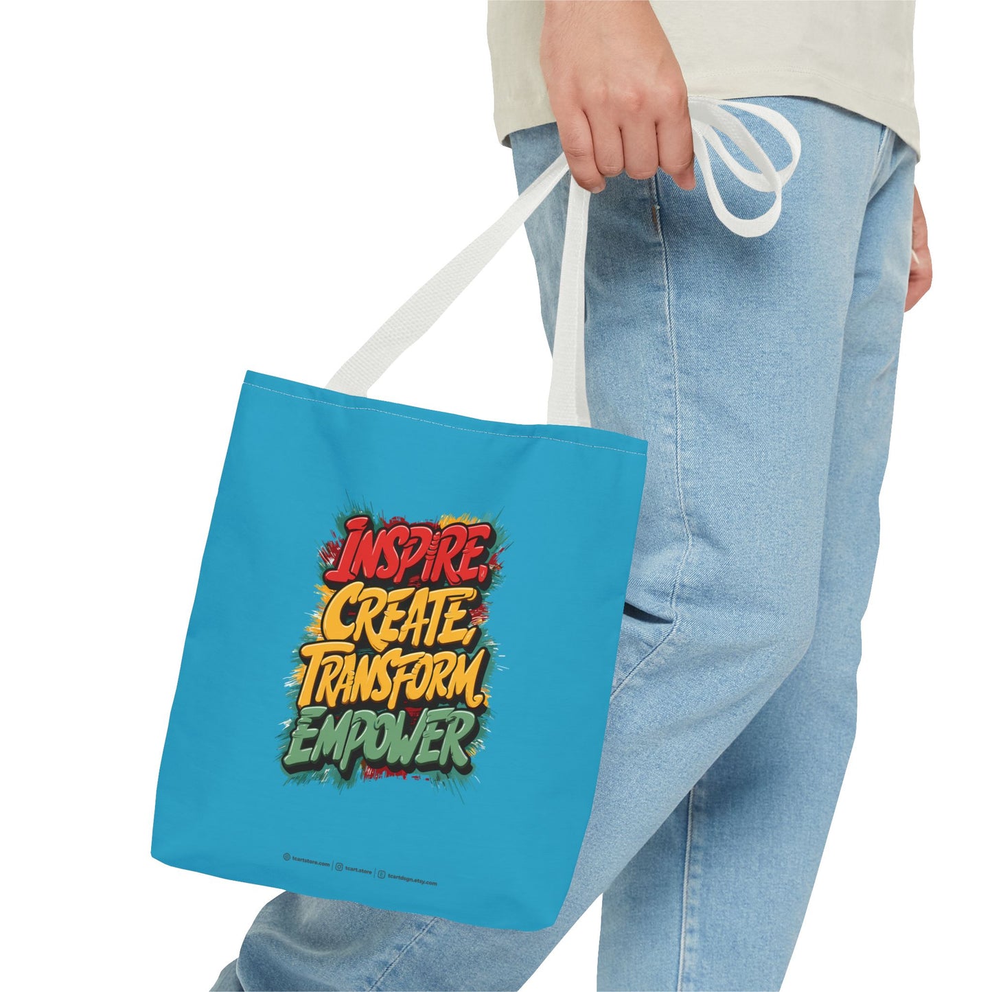 Inspire Create Transform Empower Tote Bag (AOP)