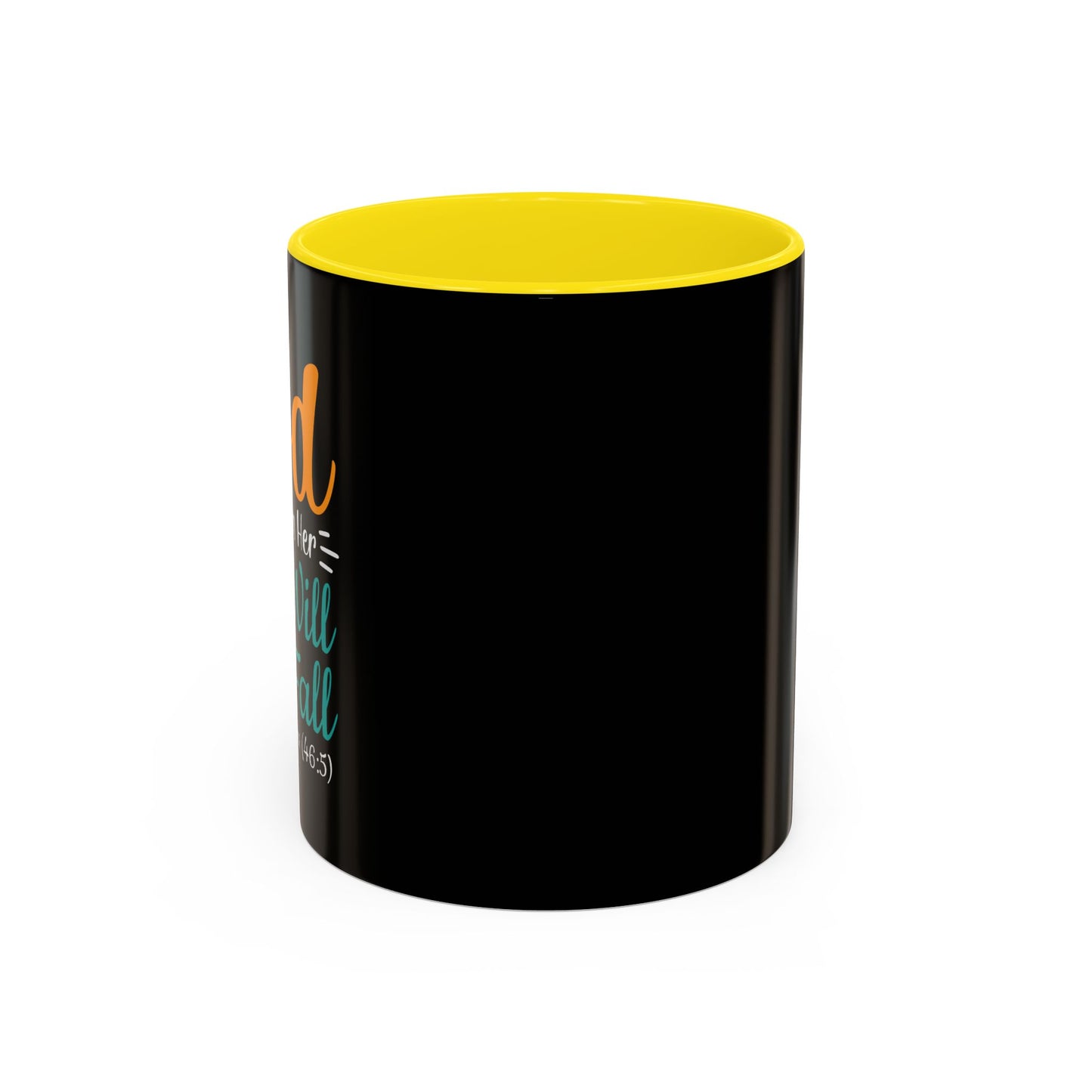 God Is Within Her She Will Not Fall Accent Coffee Mug (11, 15oz)