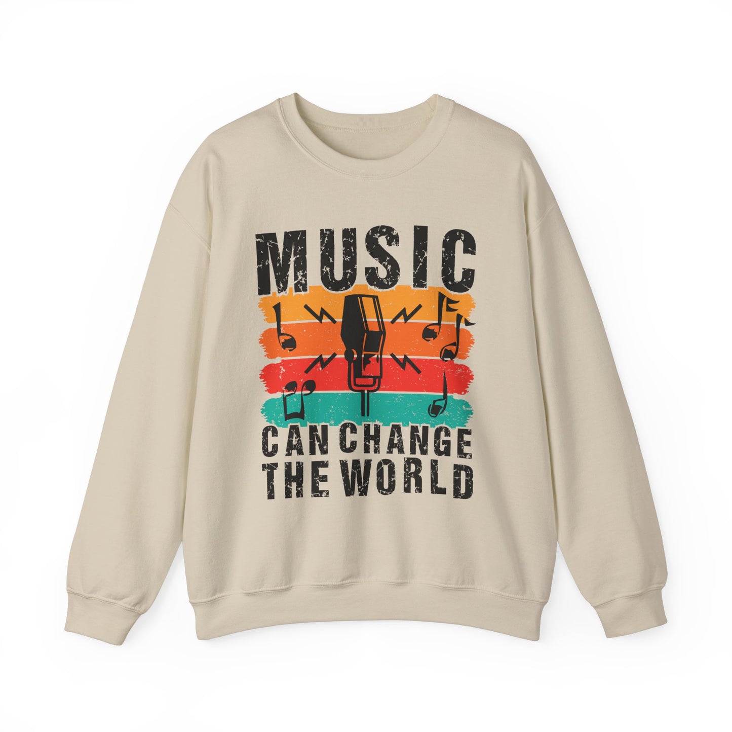 Music Can Change The World Unisex Heavy Blend™ Crewneck Sweatshirt