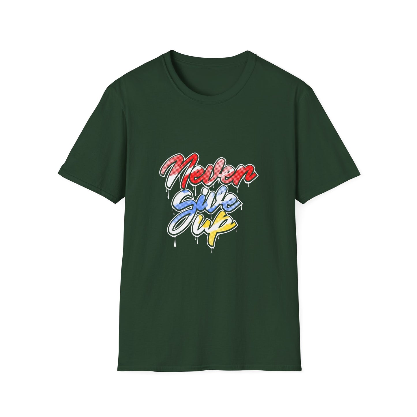 Never Give Up Unisex Softstyle T-Shirt