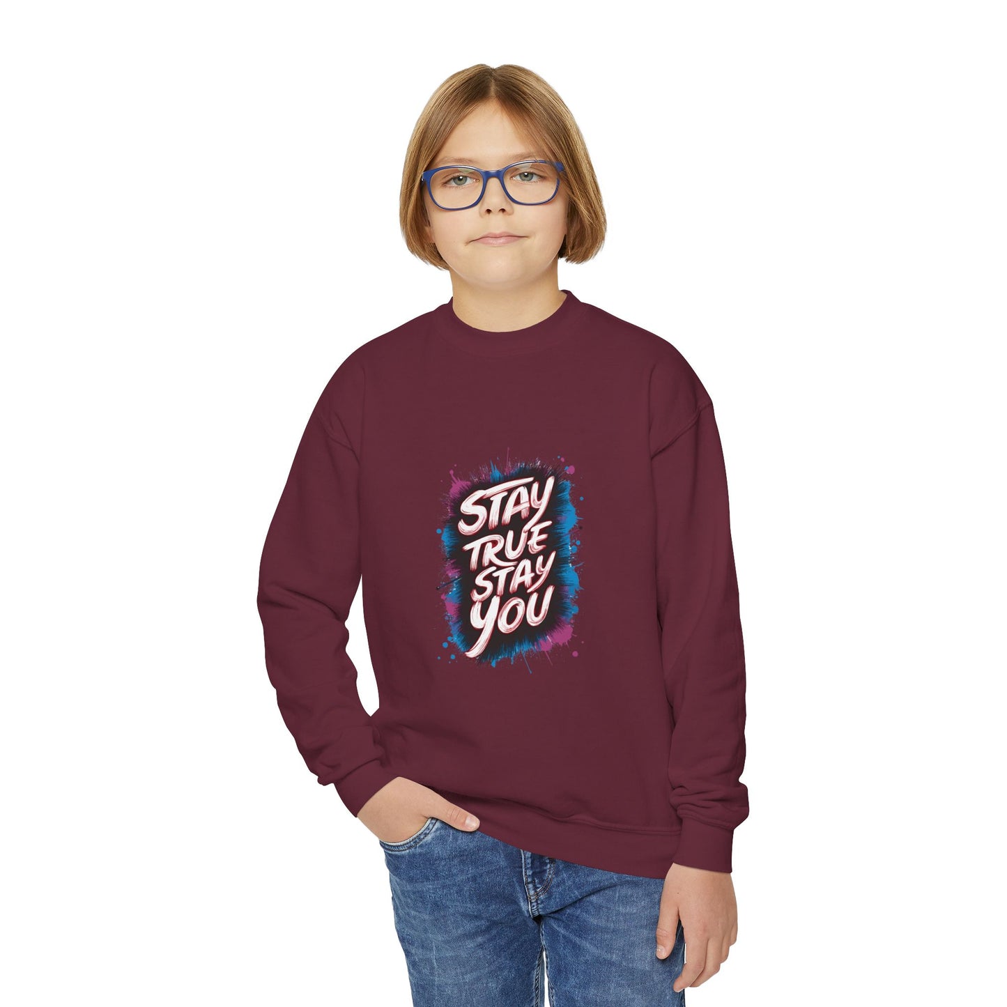 Stay True Stay You Youth Crewneck Sweatshirt