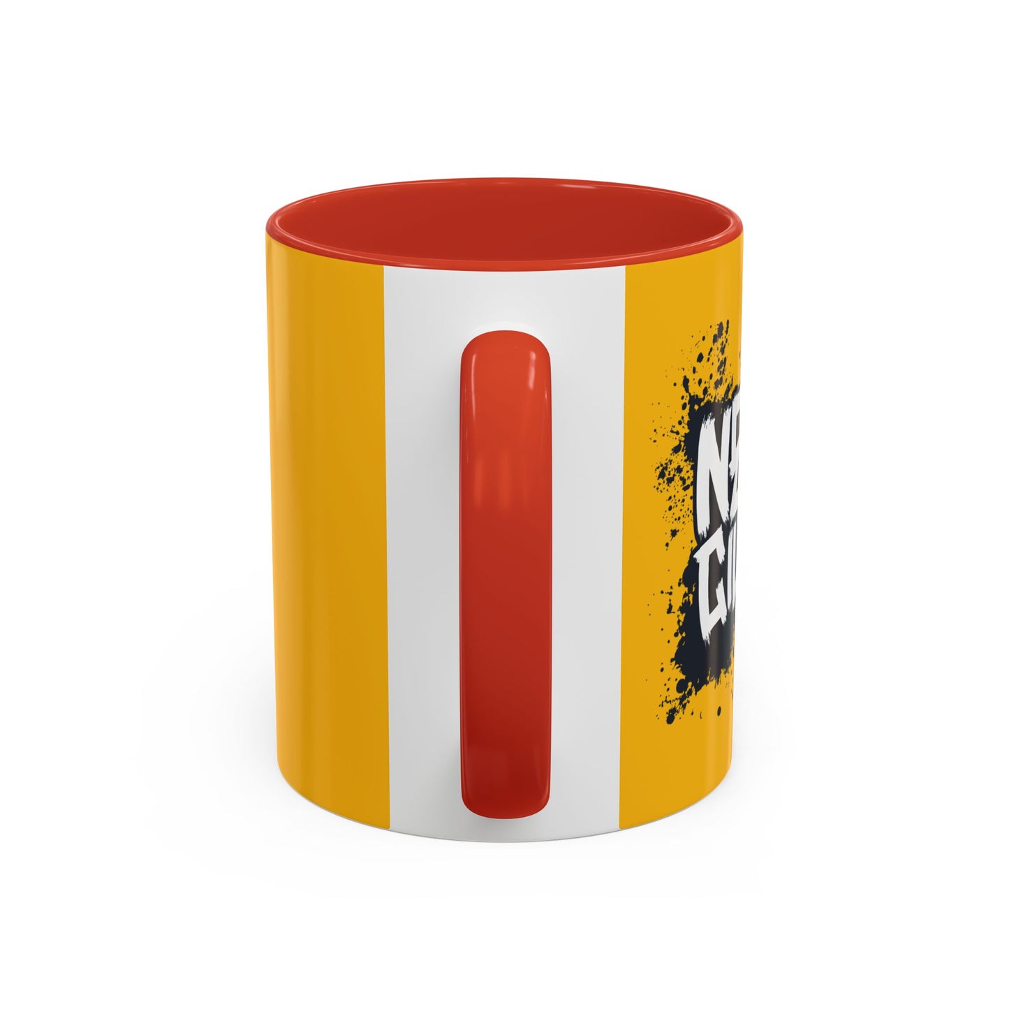 Never Give Up Accent Coffee Mug (11, 15oz)