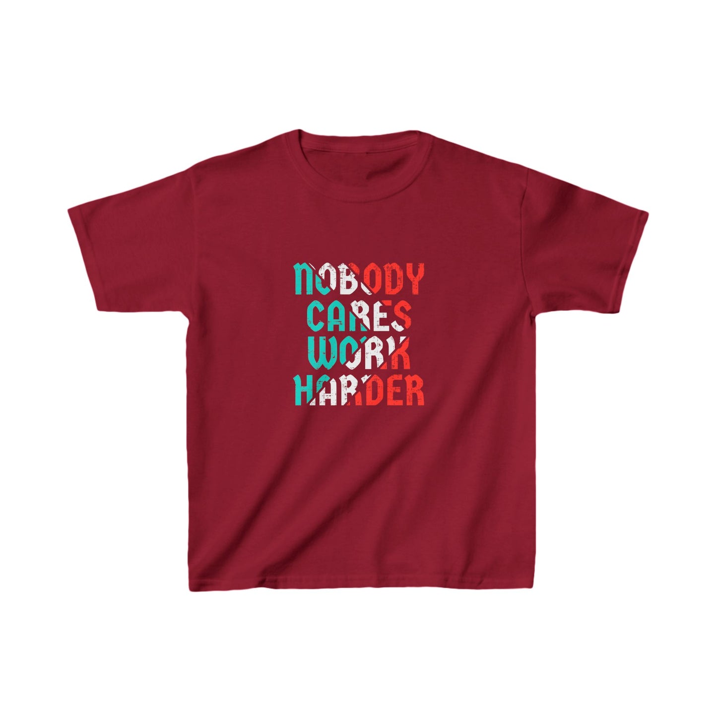 Nobody Cares Work Harder Kids Heavy Cotton™ Tee