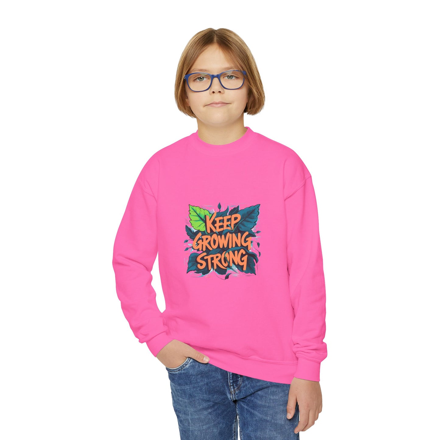 Keep Growing Strong Youth Crewneck Sweatshirt