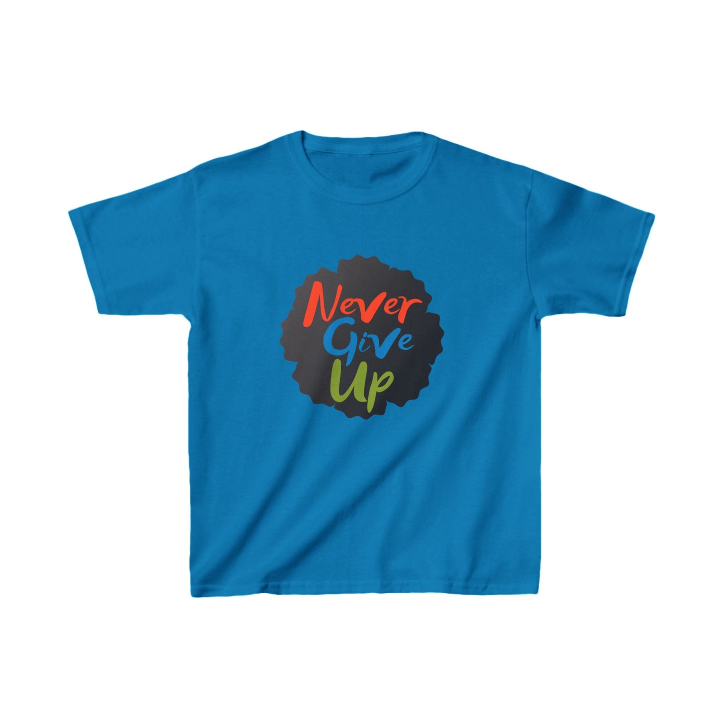 Never Give Up Kids Heavy Cotton™ Tee