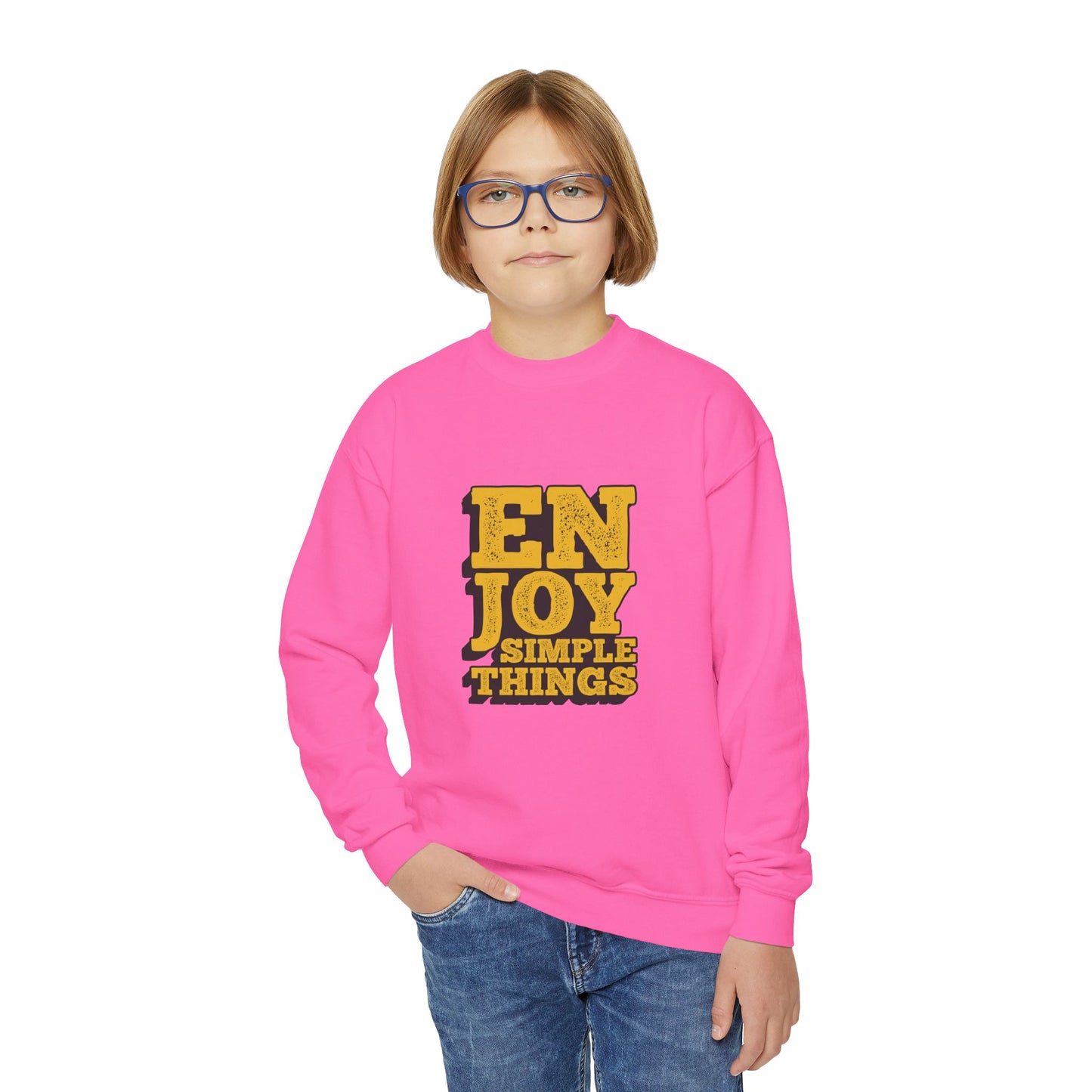 Enjoy Simple Things Youth Crewneck Sweatshirt