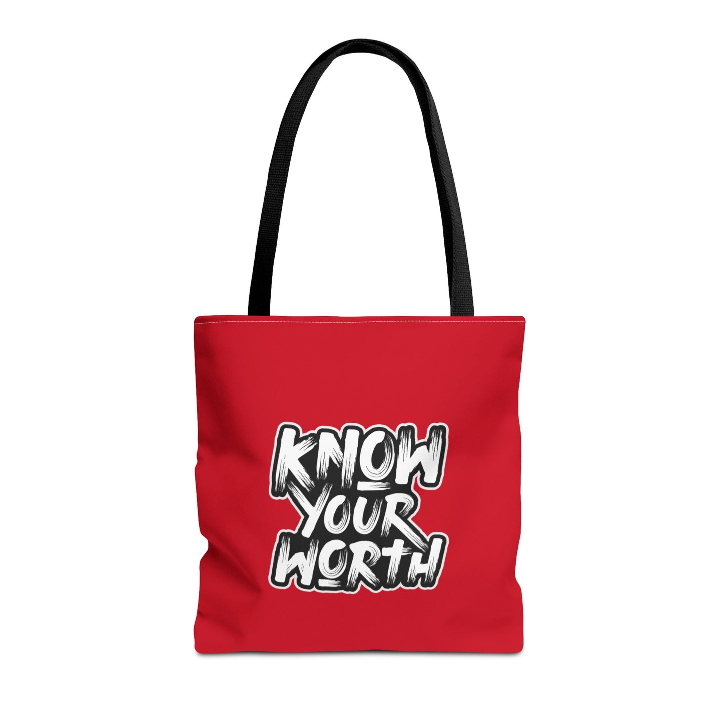 Know Your Worth Tote Bag (AOP)