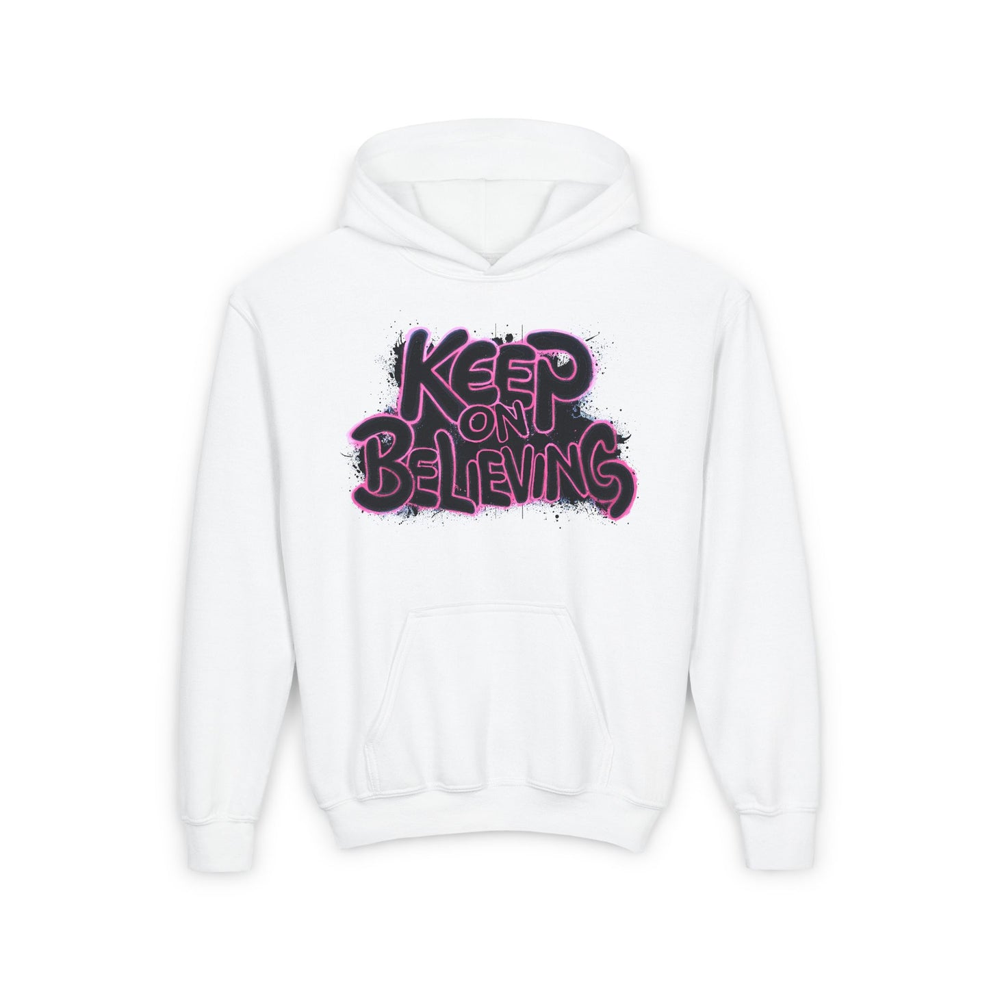 Keep On Believing Youth Heavy Blend Hooded Sweatshirt