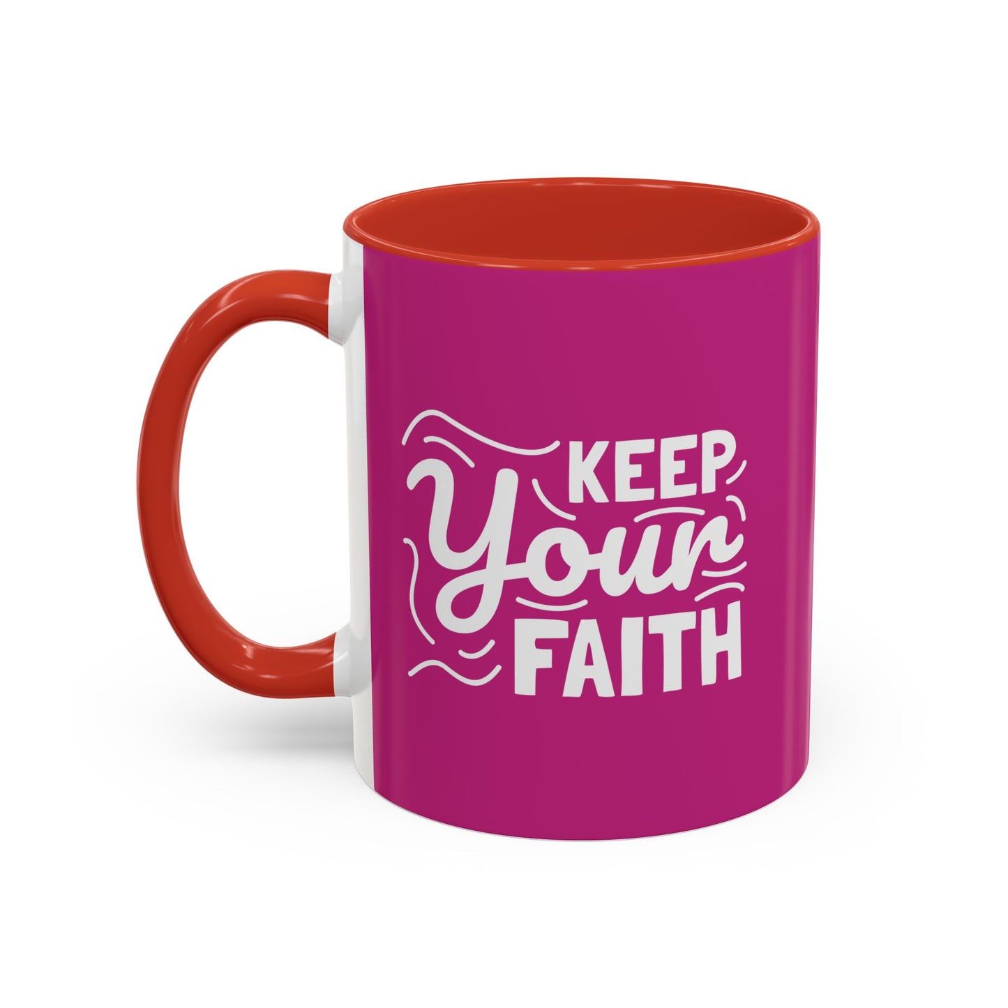 Keep Your Faith Accent Coffee Mug (11, 15oz)