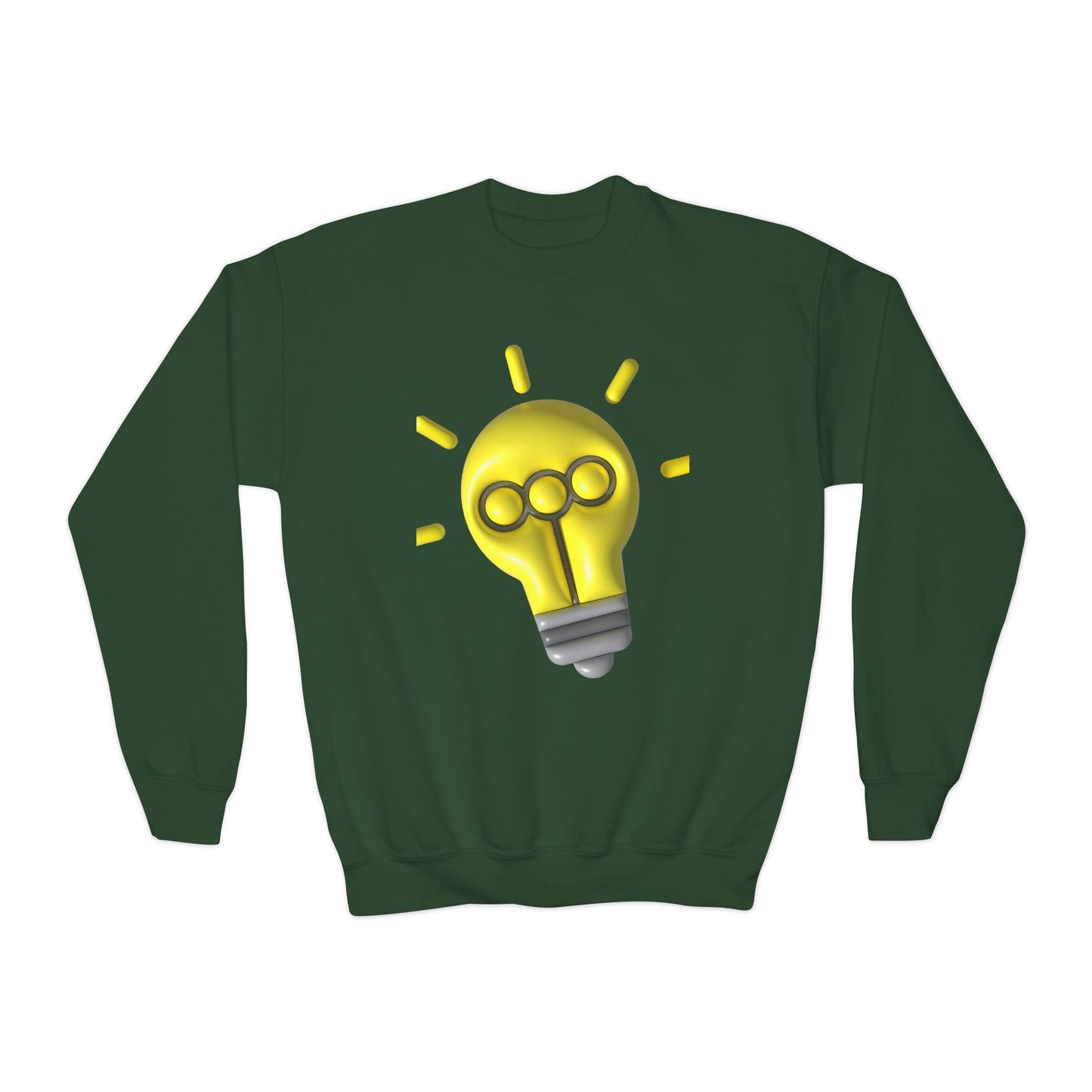 Light Bulb Youth Crewneck Sweatshirt