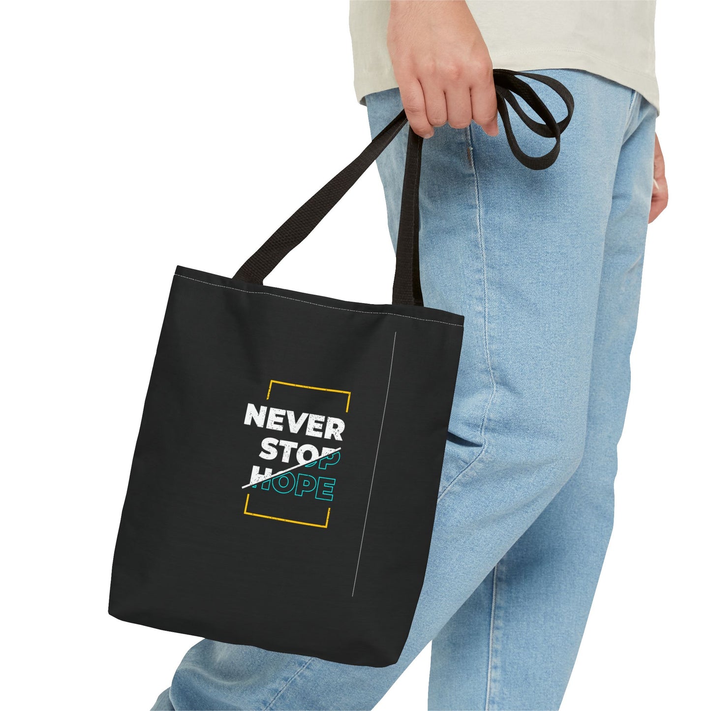 Never Stop Hope Tote Bag (AOP)