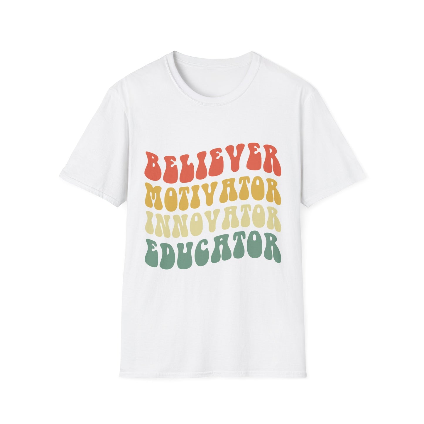 Believer Motivator Innovator Educator  Unisex Softstyle T-Shirt