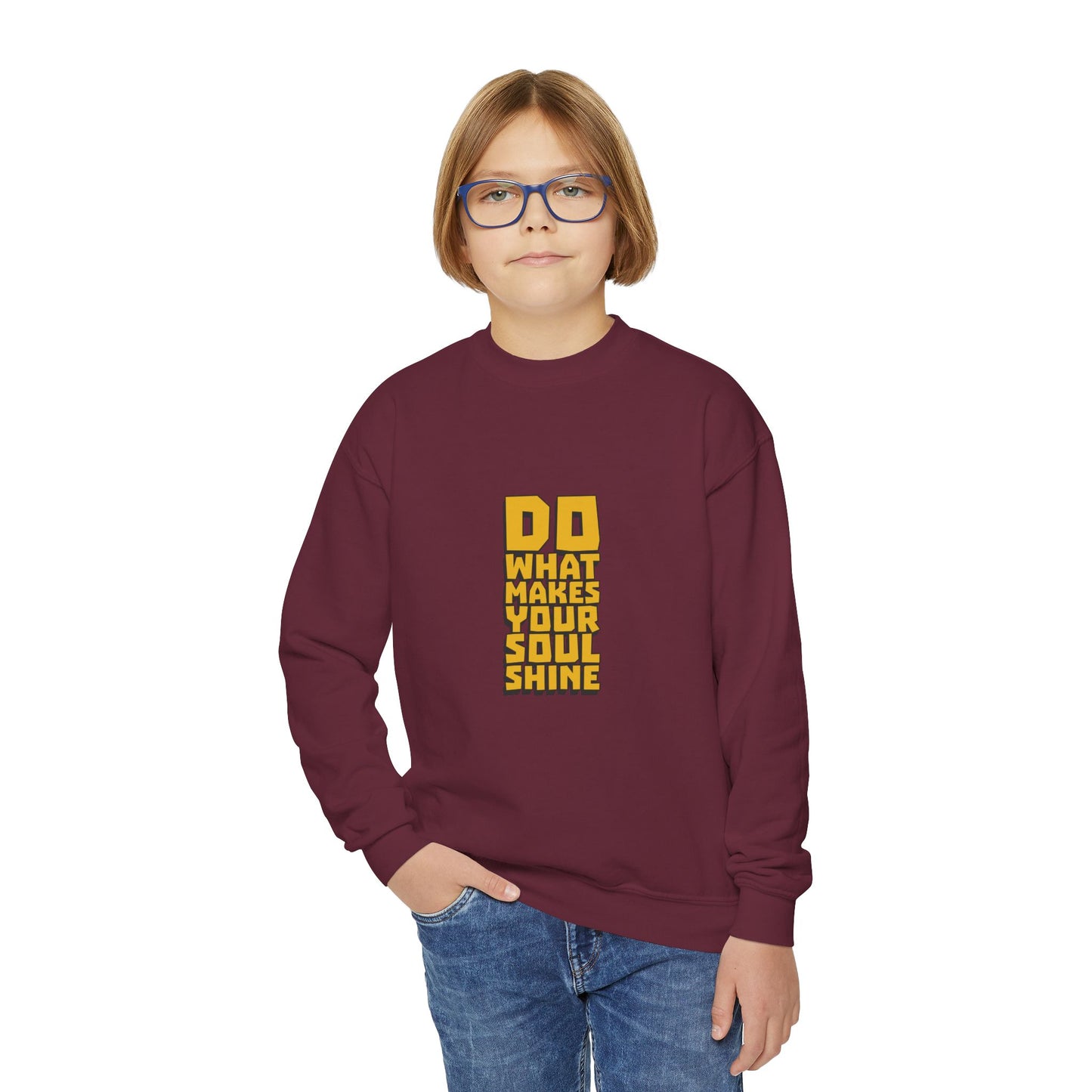 Do What Makes Your Soul Shine Youth Crewneck Sweatshirt