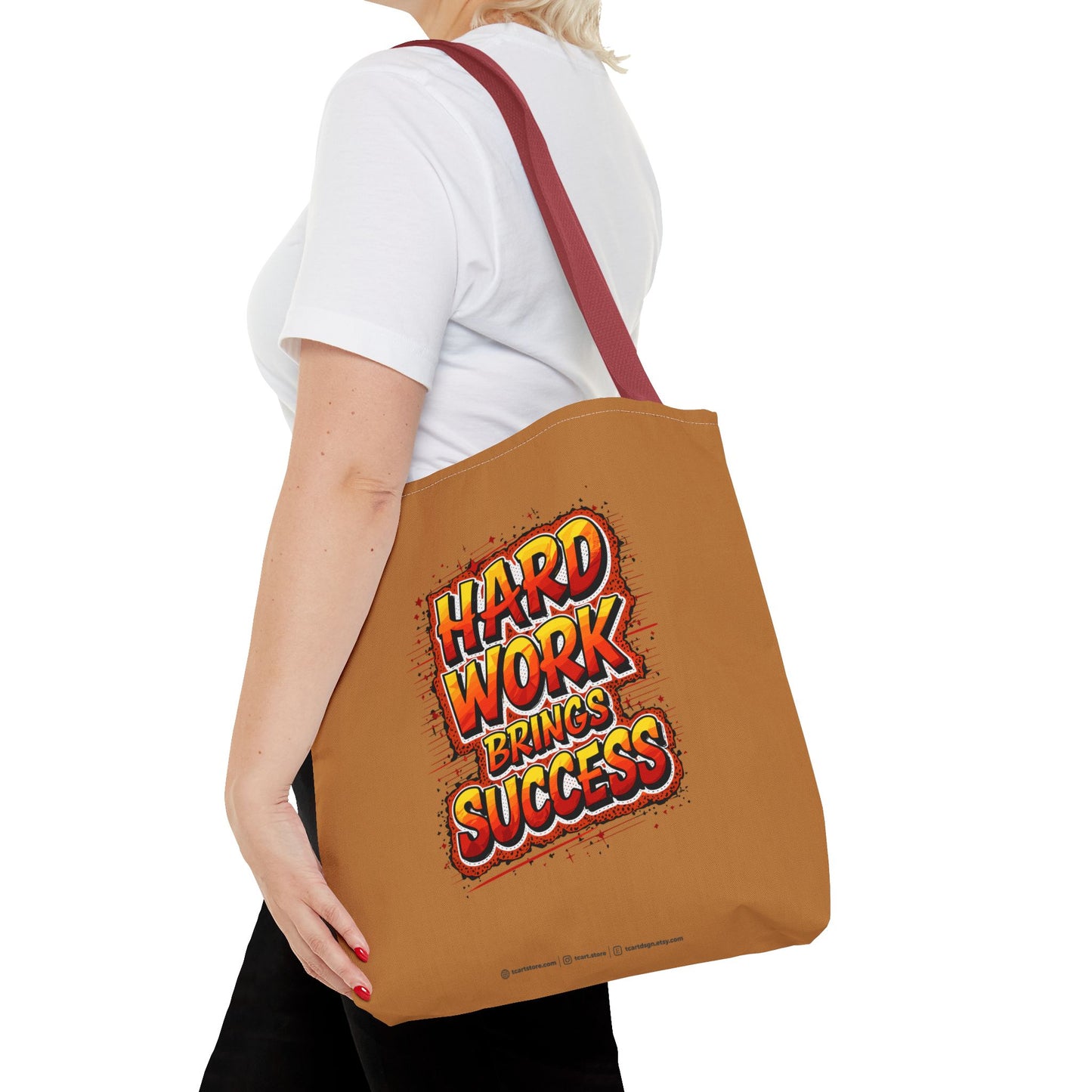Hard Work Brings Success Tote Bag (AOP)