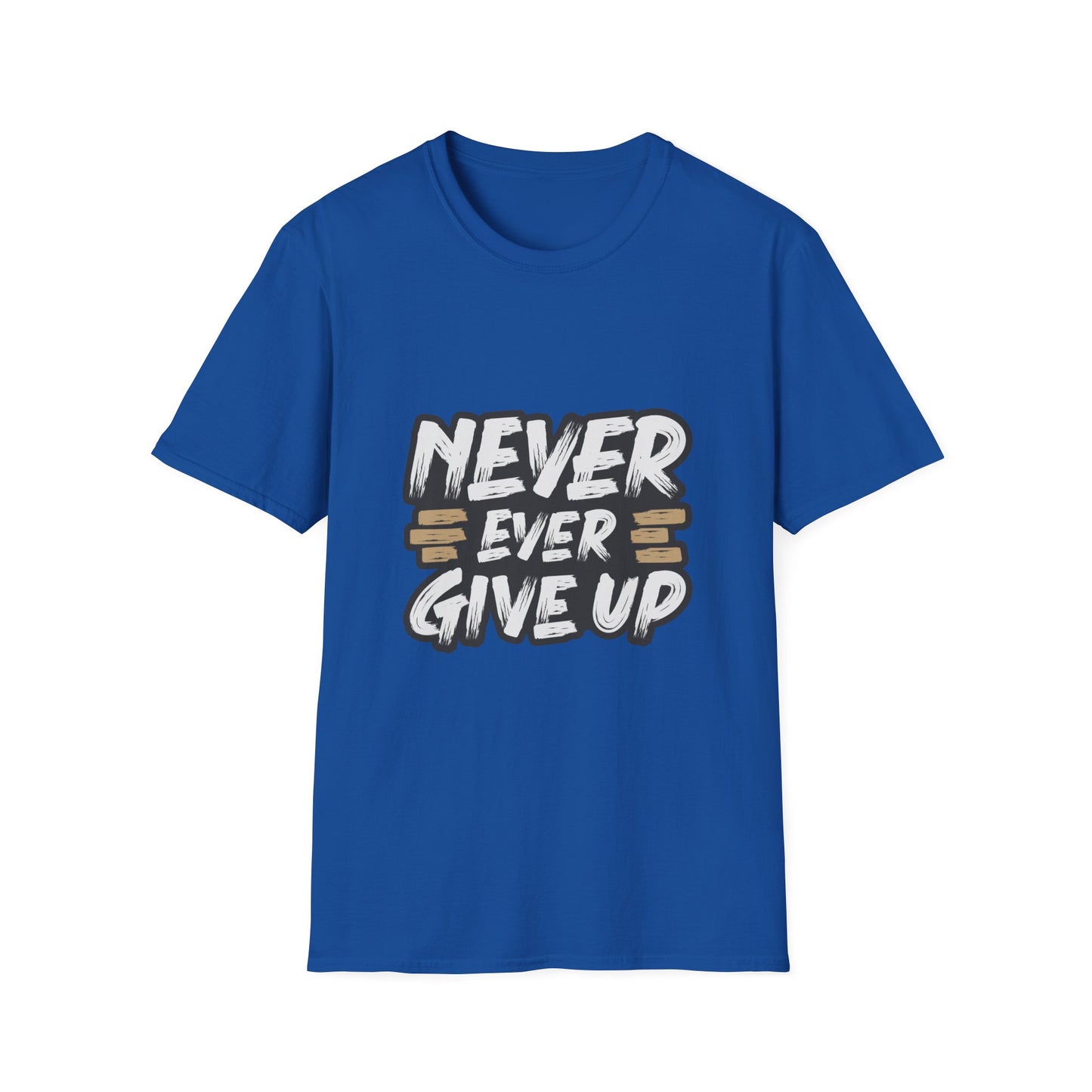 Never Ever Give Up Unisex Softstyle T-Shirt