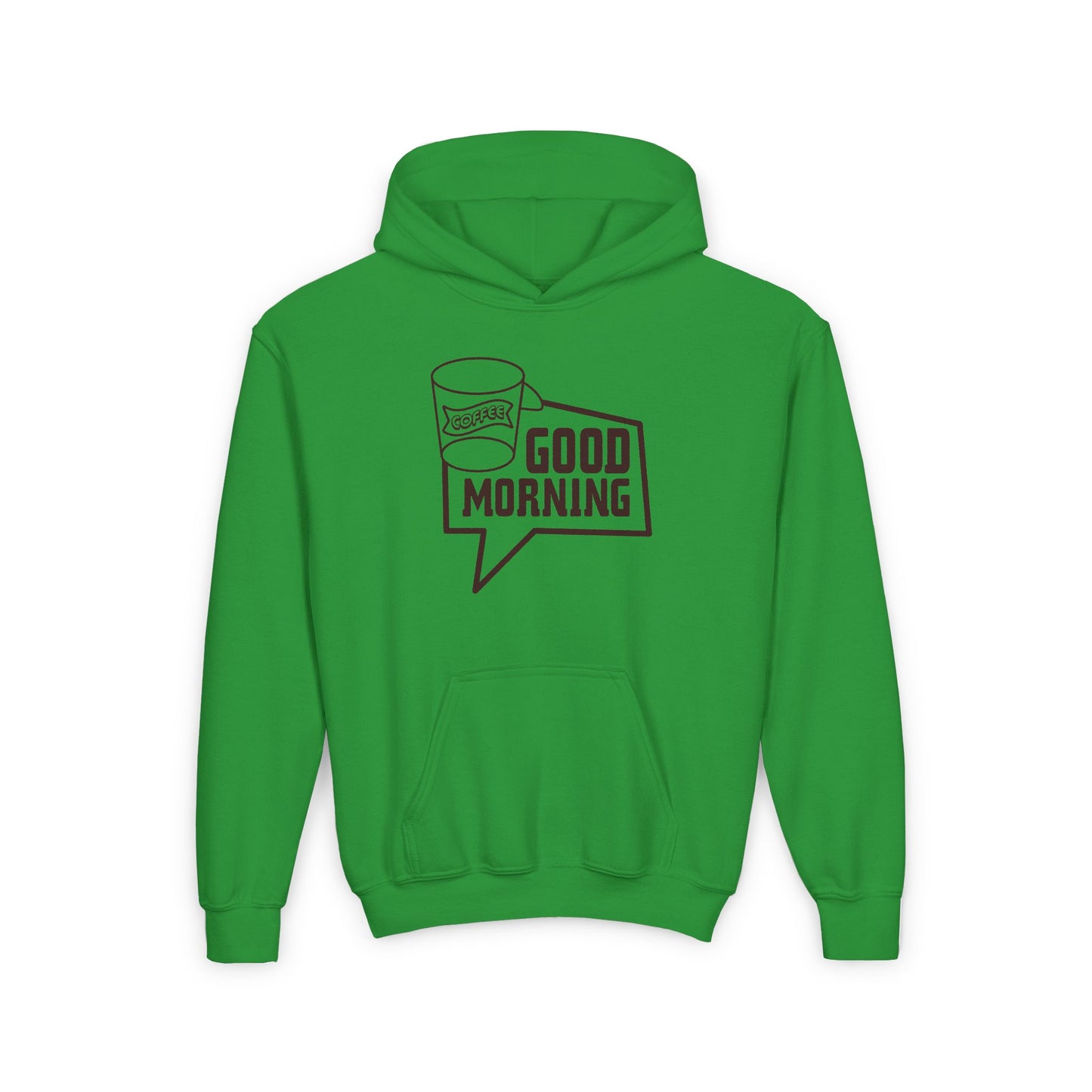 Good Morning Youth Heavy Blend Hooded Sweatshirt