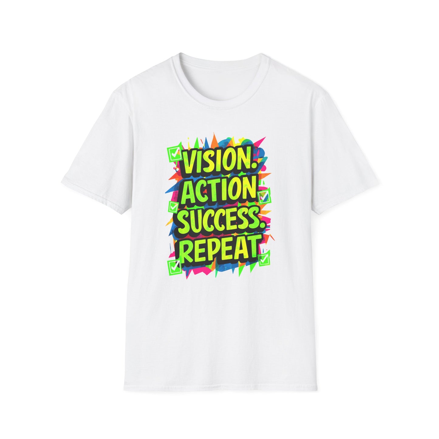 Vision Action Success Repeat Unisex Softstyle T-Shirt