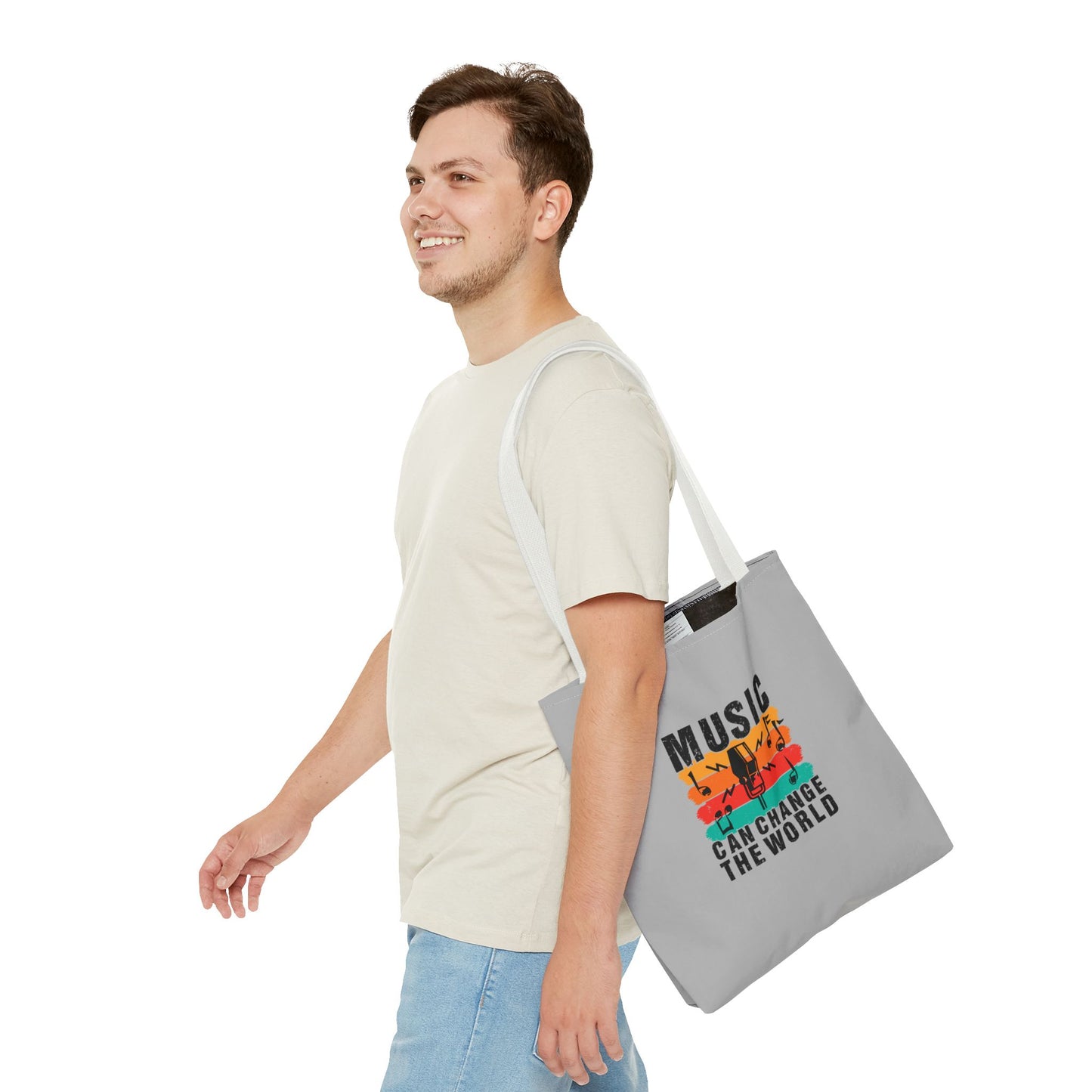 Music Can Change The World Tote Bag (AOP)