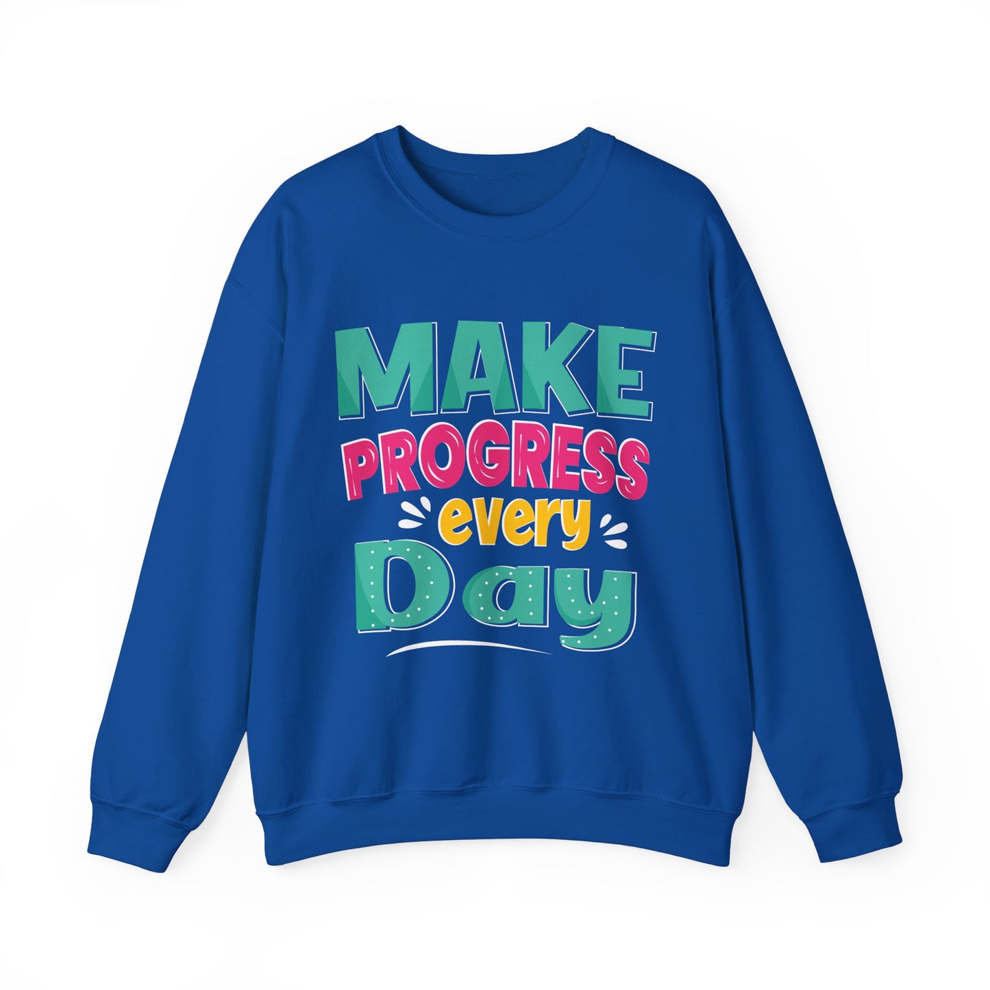 Make Progress Every Day Unisex Heavy Blend™ Crewneck Sweatshirt