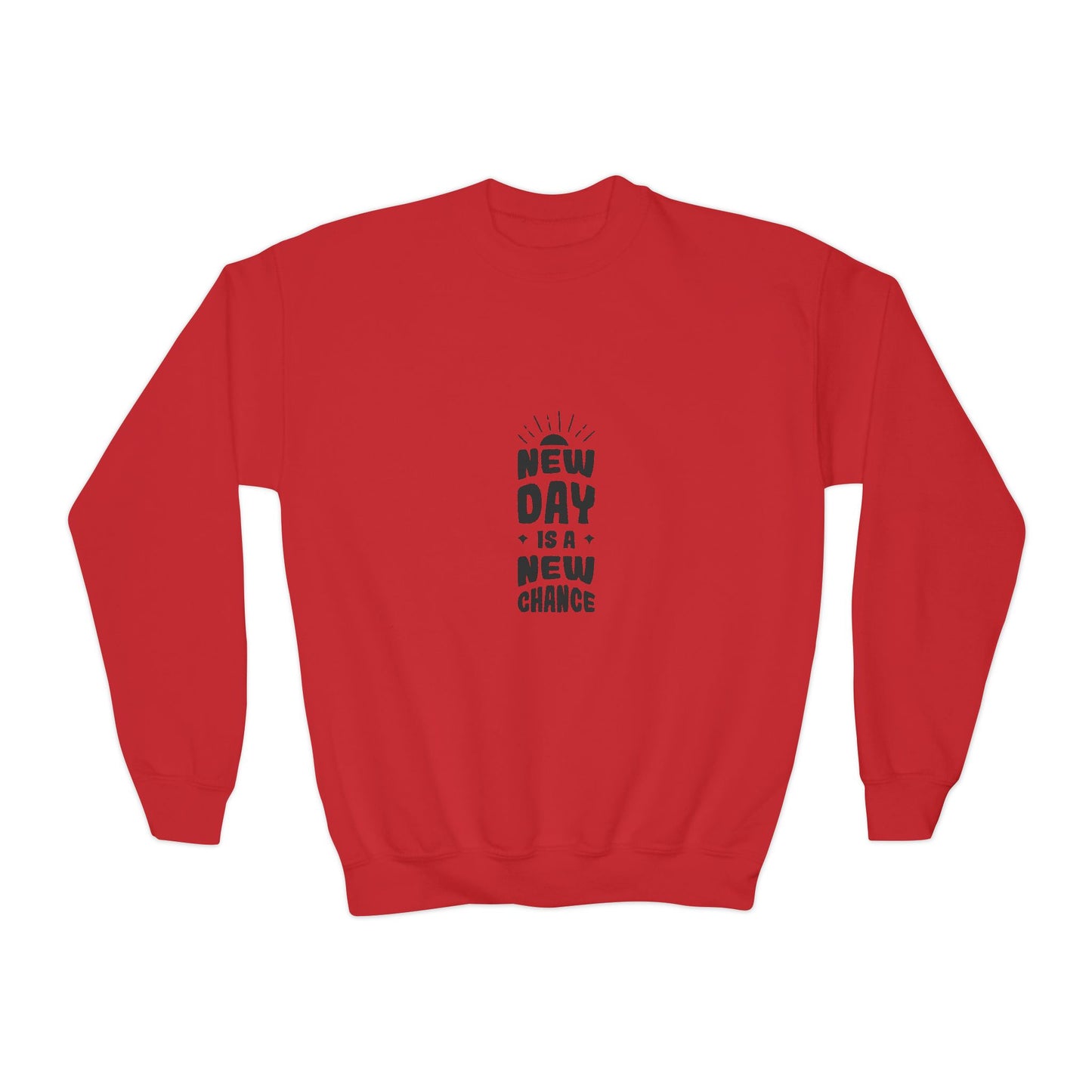 New Day Is A New Change Youth Crewneck Sweatshirt
