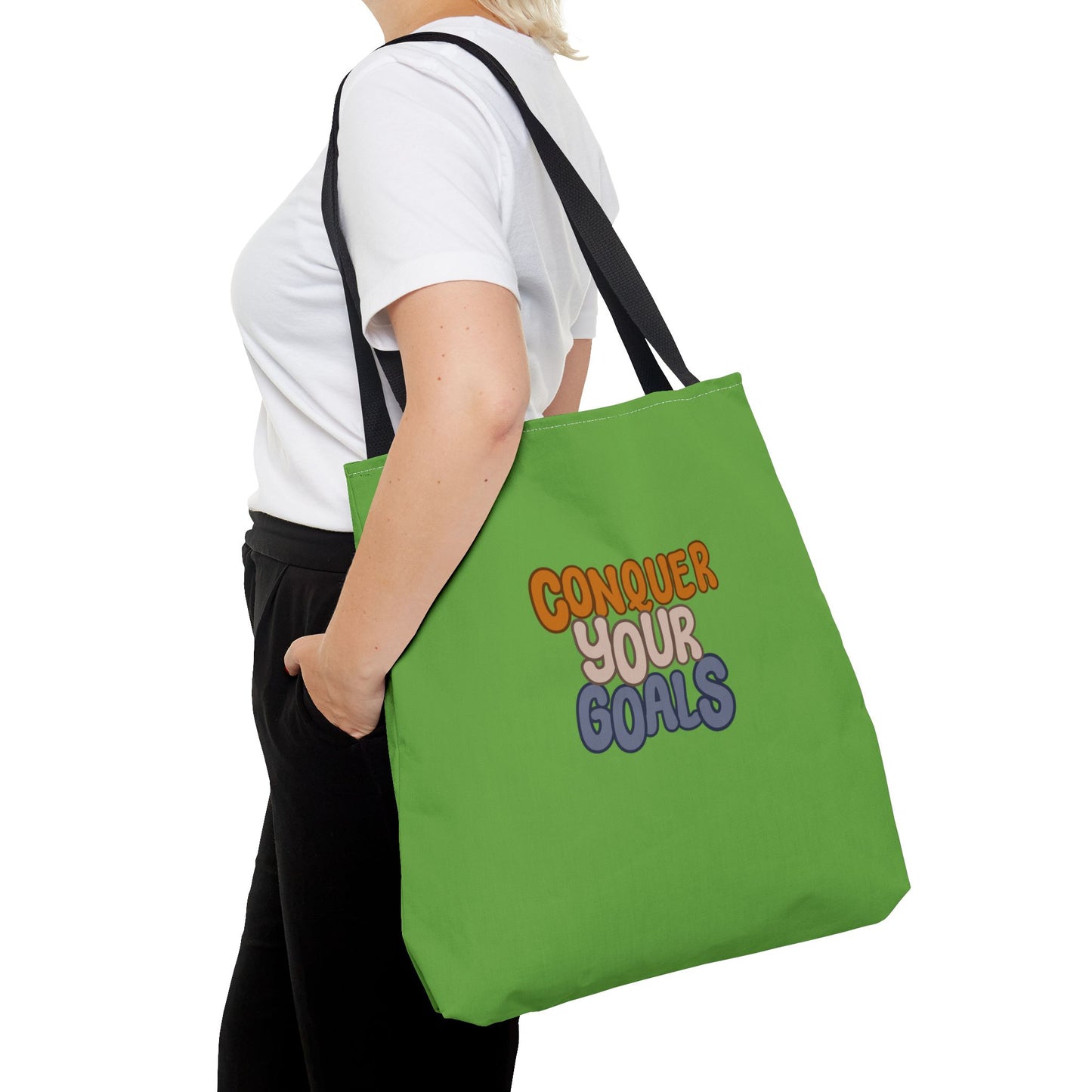 Conquer Your Goals Tote Bag (AOP)