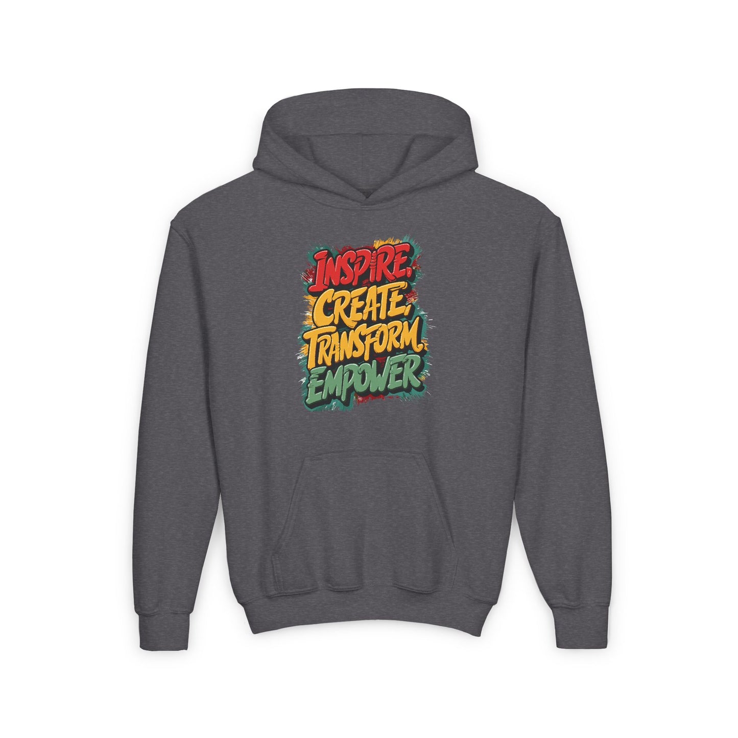 Inspire Create Transform Empower Youth Heavy Blend Hooded Sweatshirt