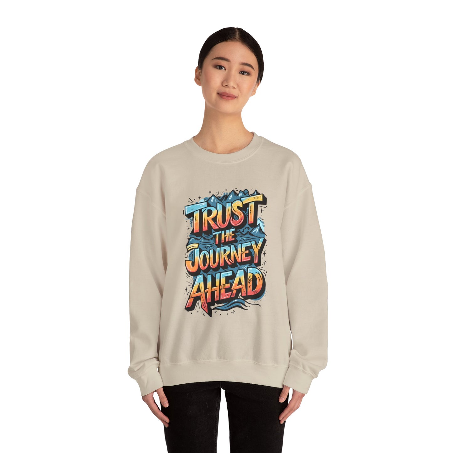 Trust The Journey Ahead Unisex Heavy Blend™ Crewneck Sweatshirt