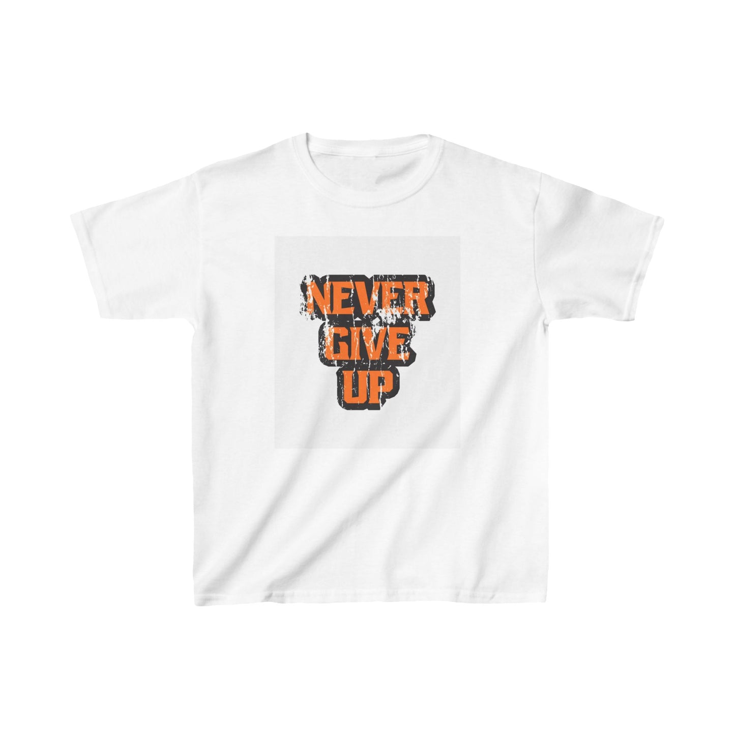 Never Give Up Kids Heavy Cotton™ Tee