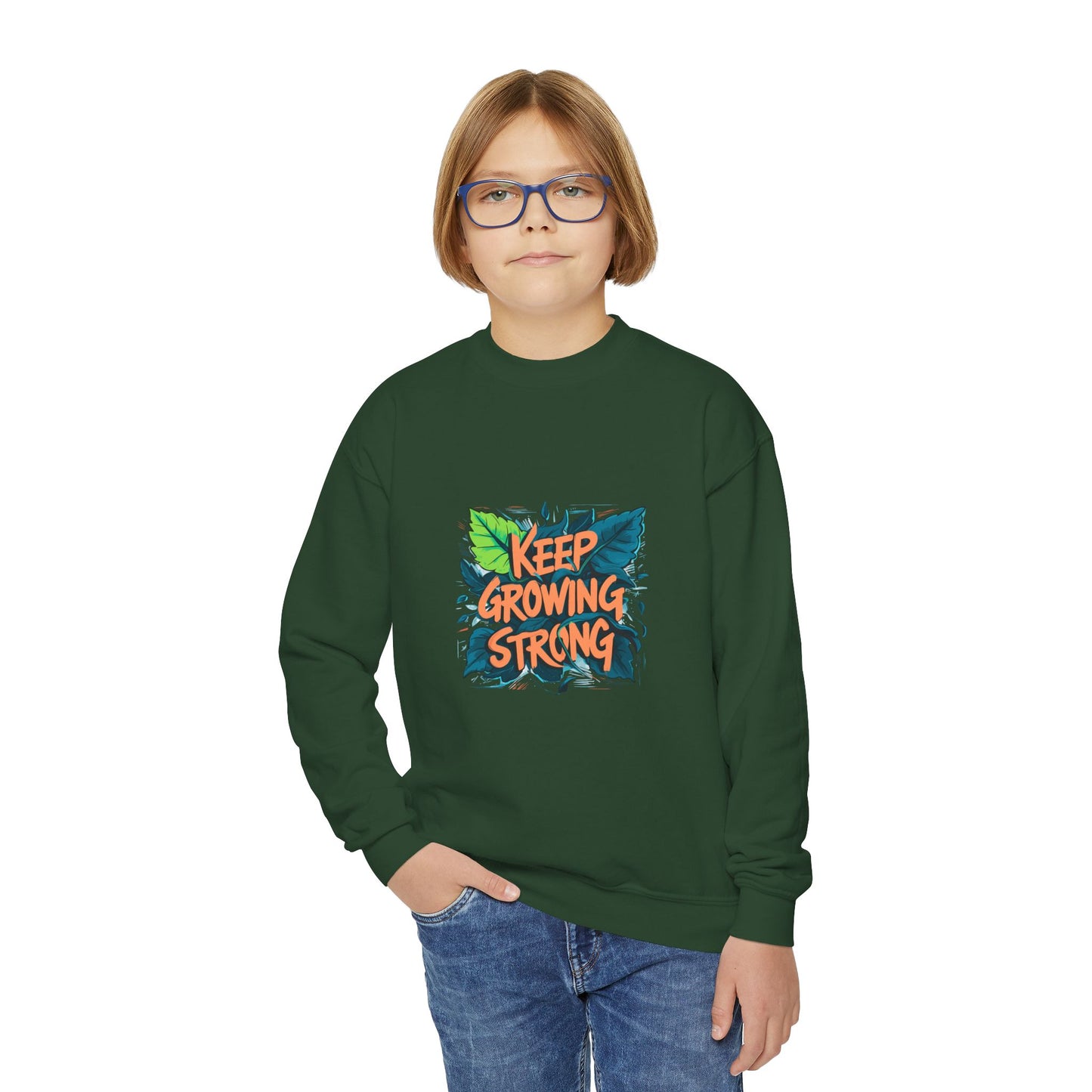 Keep Growing Strong Youth Crewneck Sweatshirt