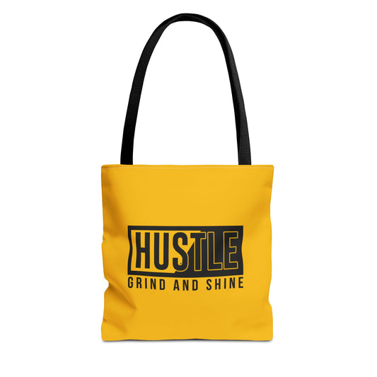Hustle Grind And Shine Tote Bag (AOP)