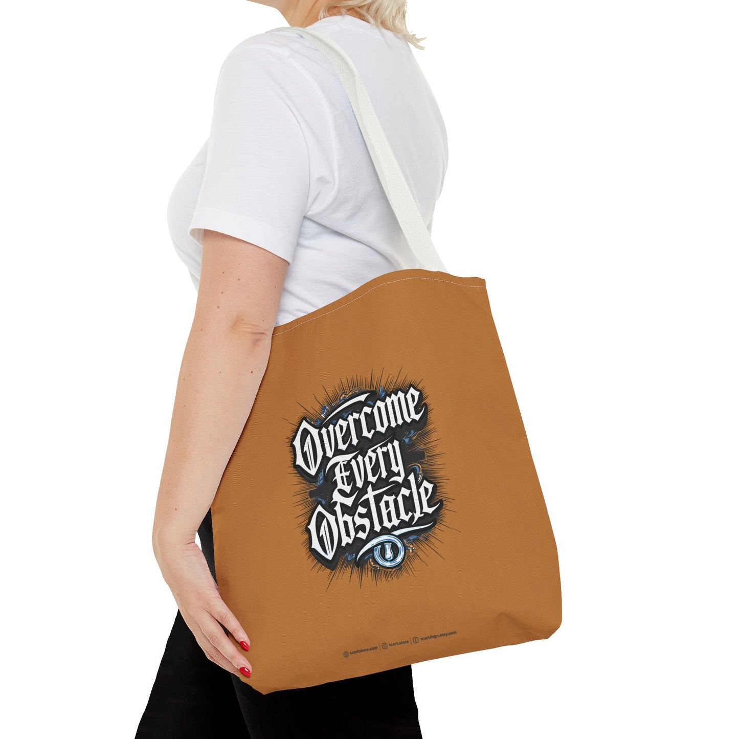 Overcome Every Obstacle Tote Bag (AOP)