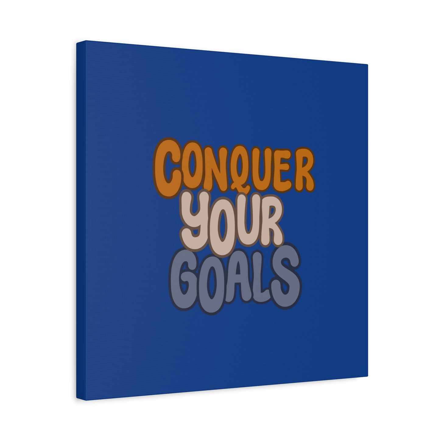 Conquer Your Goals Matte Canvas, Stretched, 1.25"