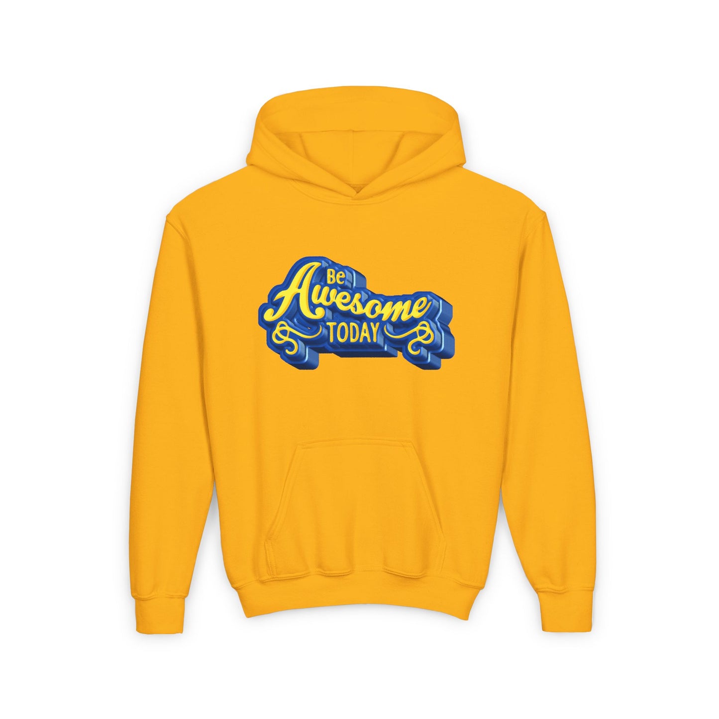 Be Awesome Today Youth Heavy Blend Hooded Sweatshirt