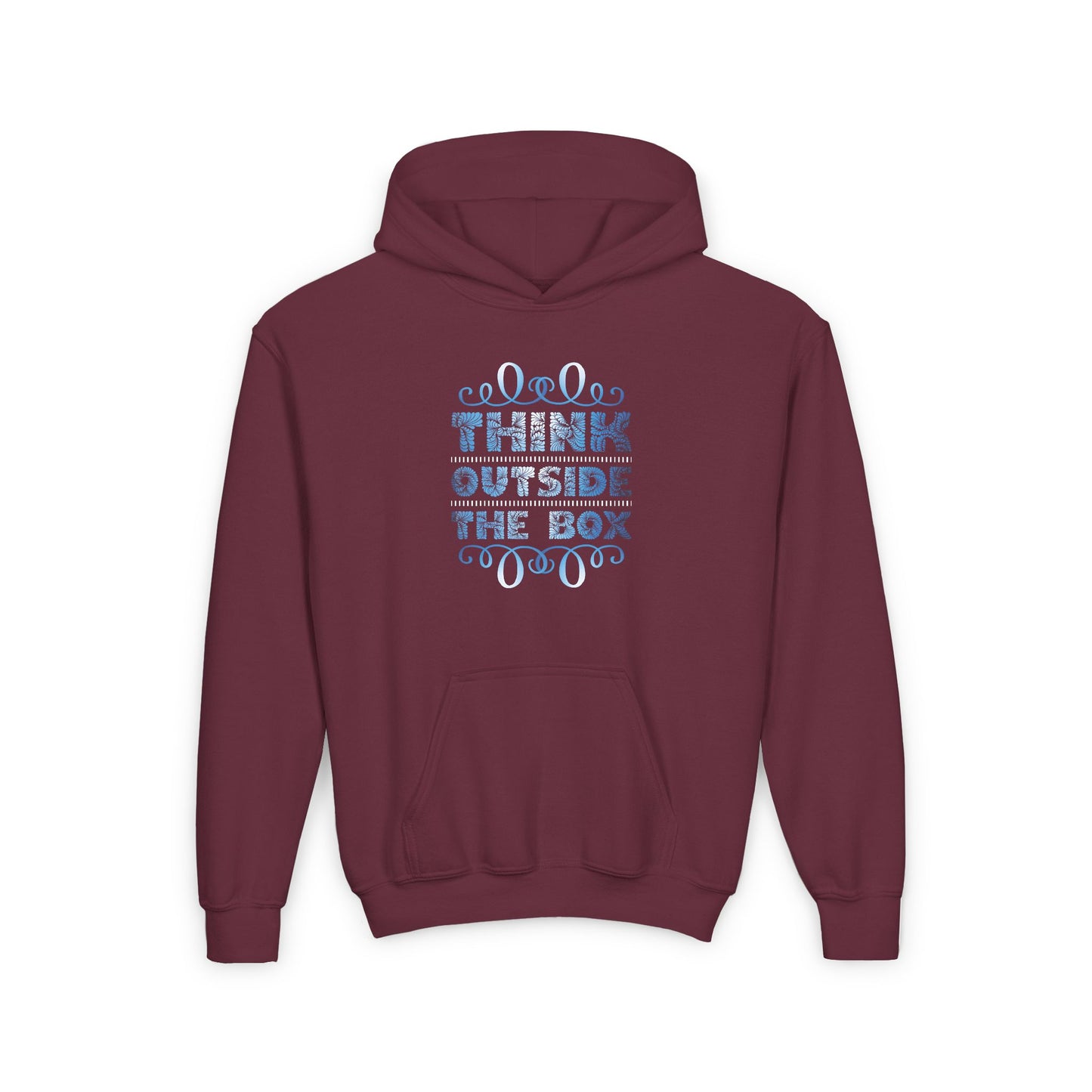 Think Outside The Box Youth Heavy Blend Hooded Sweatshirt
