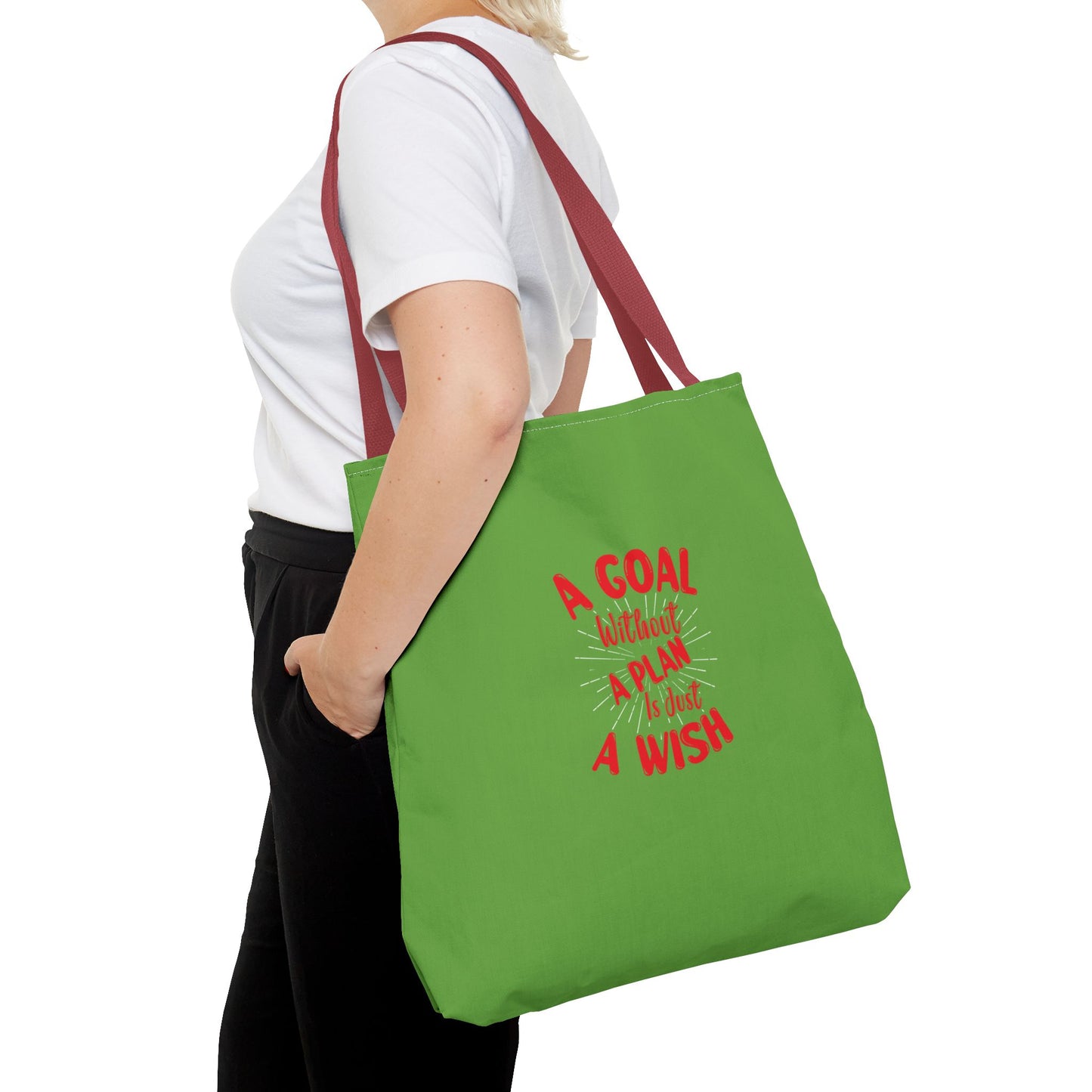 A Goal Without A Plan Is Just A Wish Tote Bag (AOP)