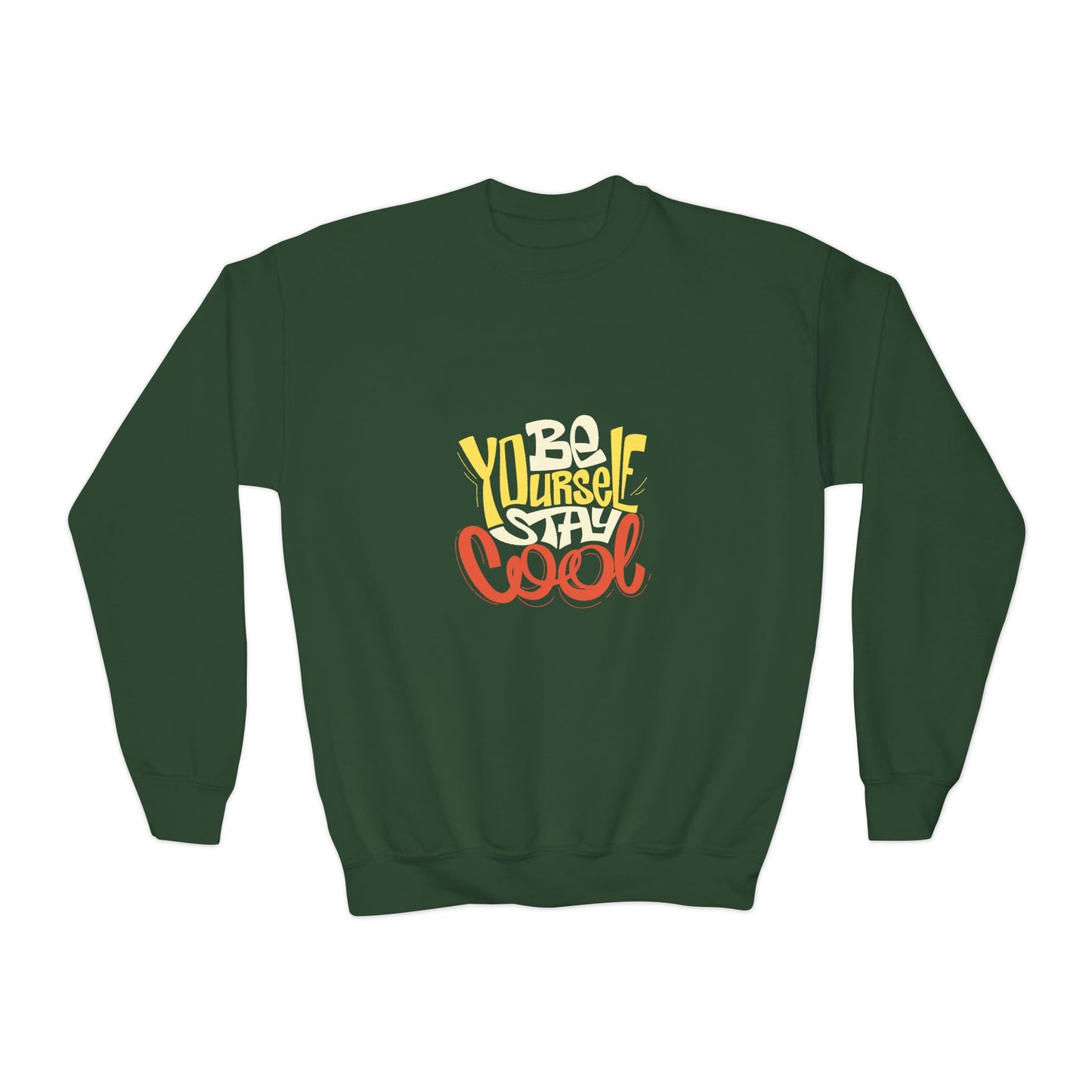 Be Yourself Stay Cool Youth Crewneck Sweatshirt