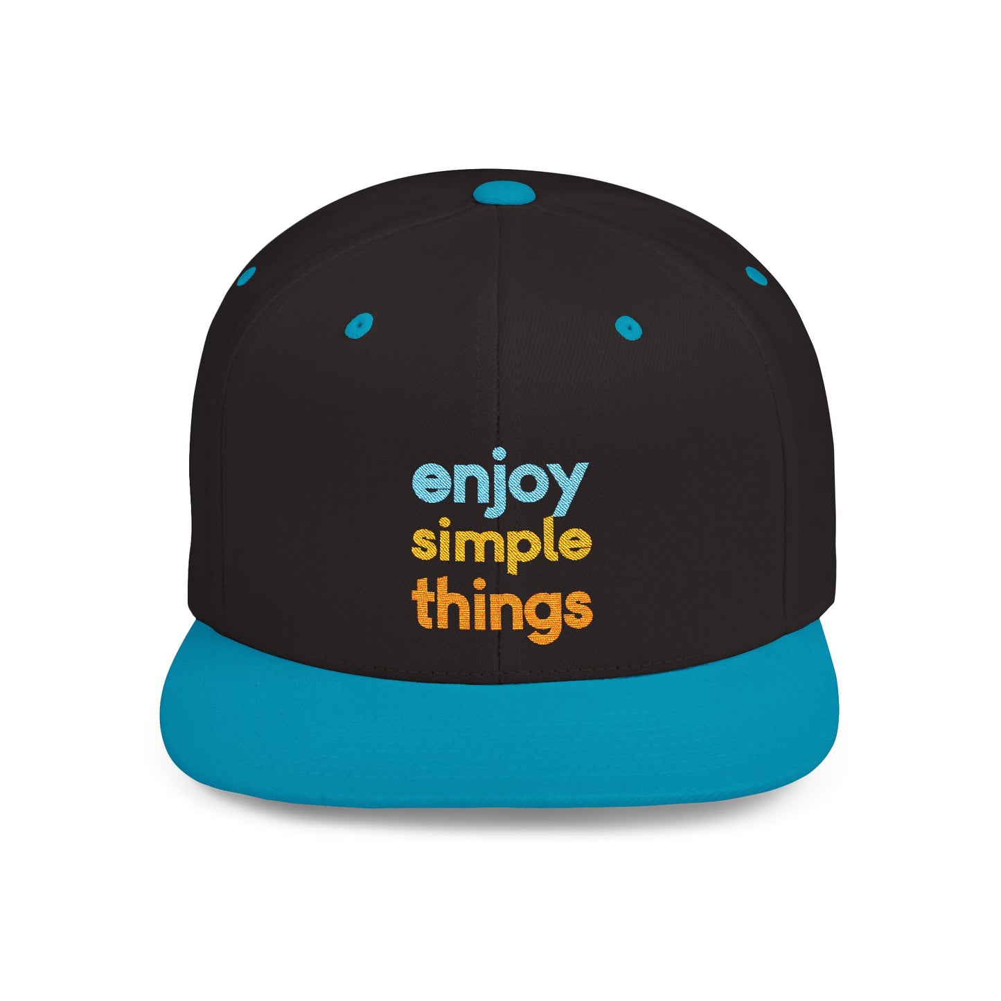 Enjoy Simple Things Flat Bill Snapback