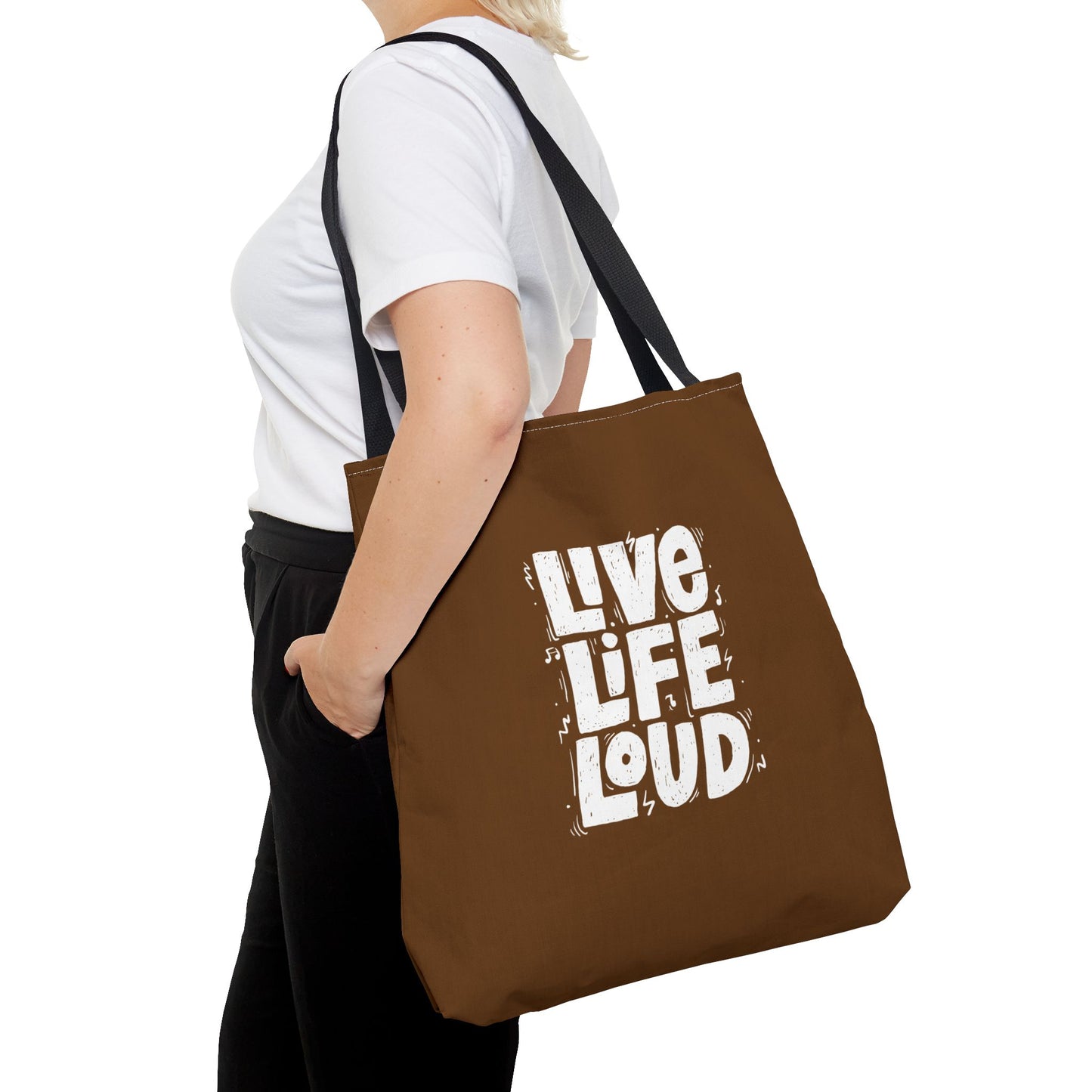 Live Life Loud Tote Bag (AOP)