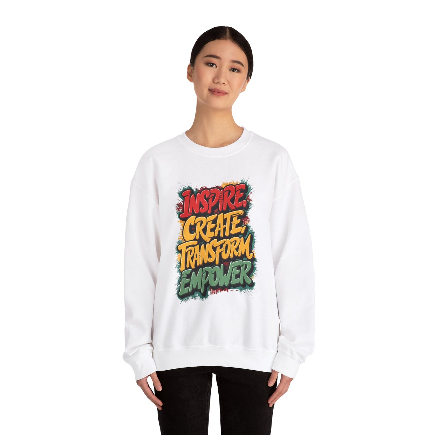 Inspire Create Transform Empower Unisex Heavy Blend™ Crewneck Sweatshirt