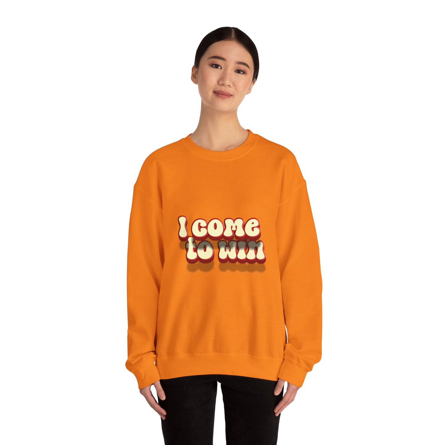 I Come To Win Unisex Heavy Blend™ Crewneck Sweatshirt