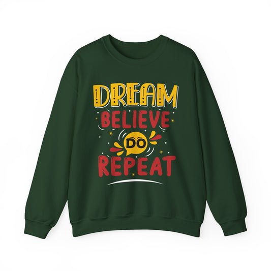 Dream Believe Repeat Unisex Heavy Blend™ Crewneck Sweatshirt