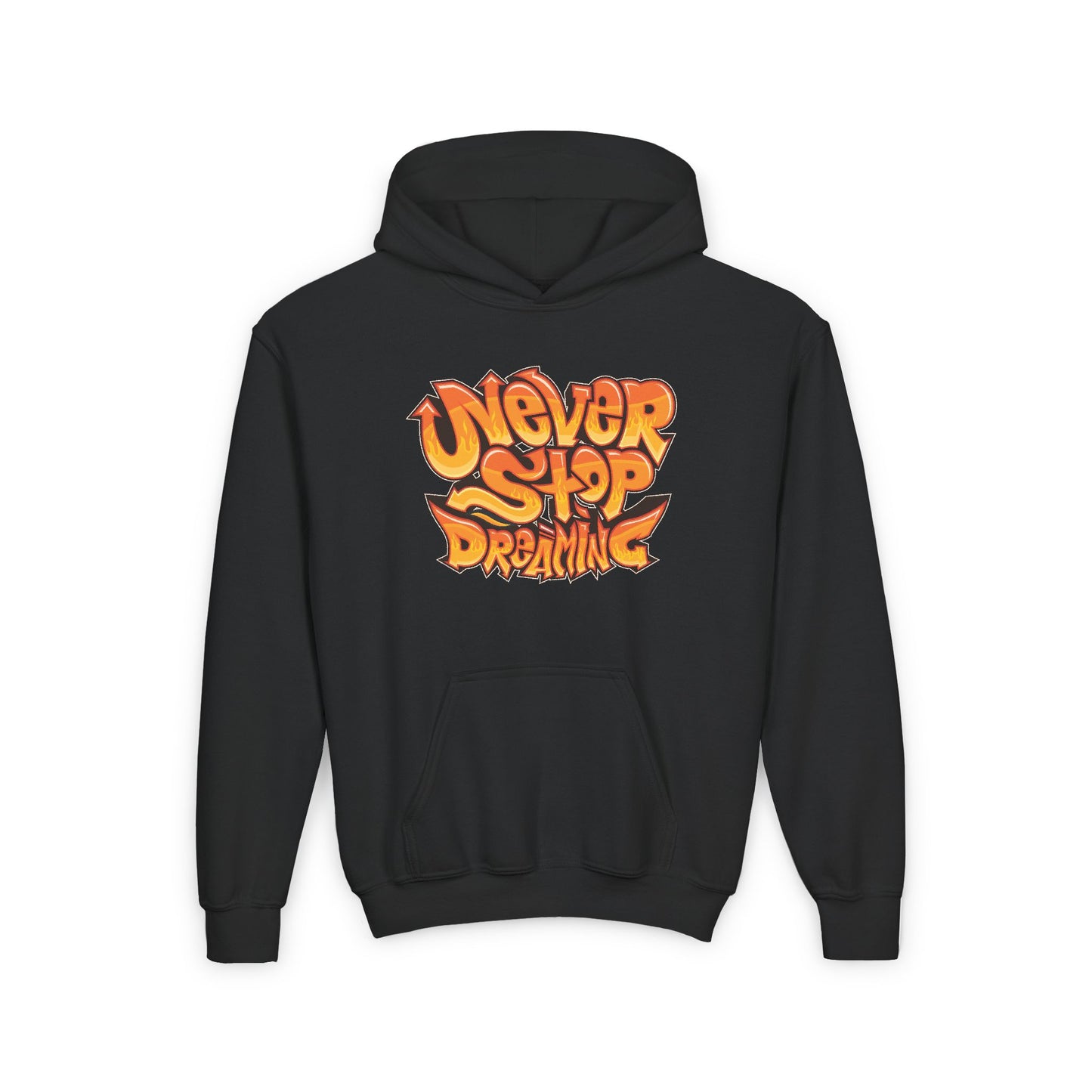 Never Stop Dreaming Youth Heavy Blend Hooded Sweatshirt